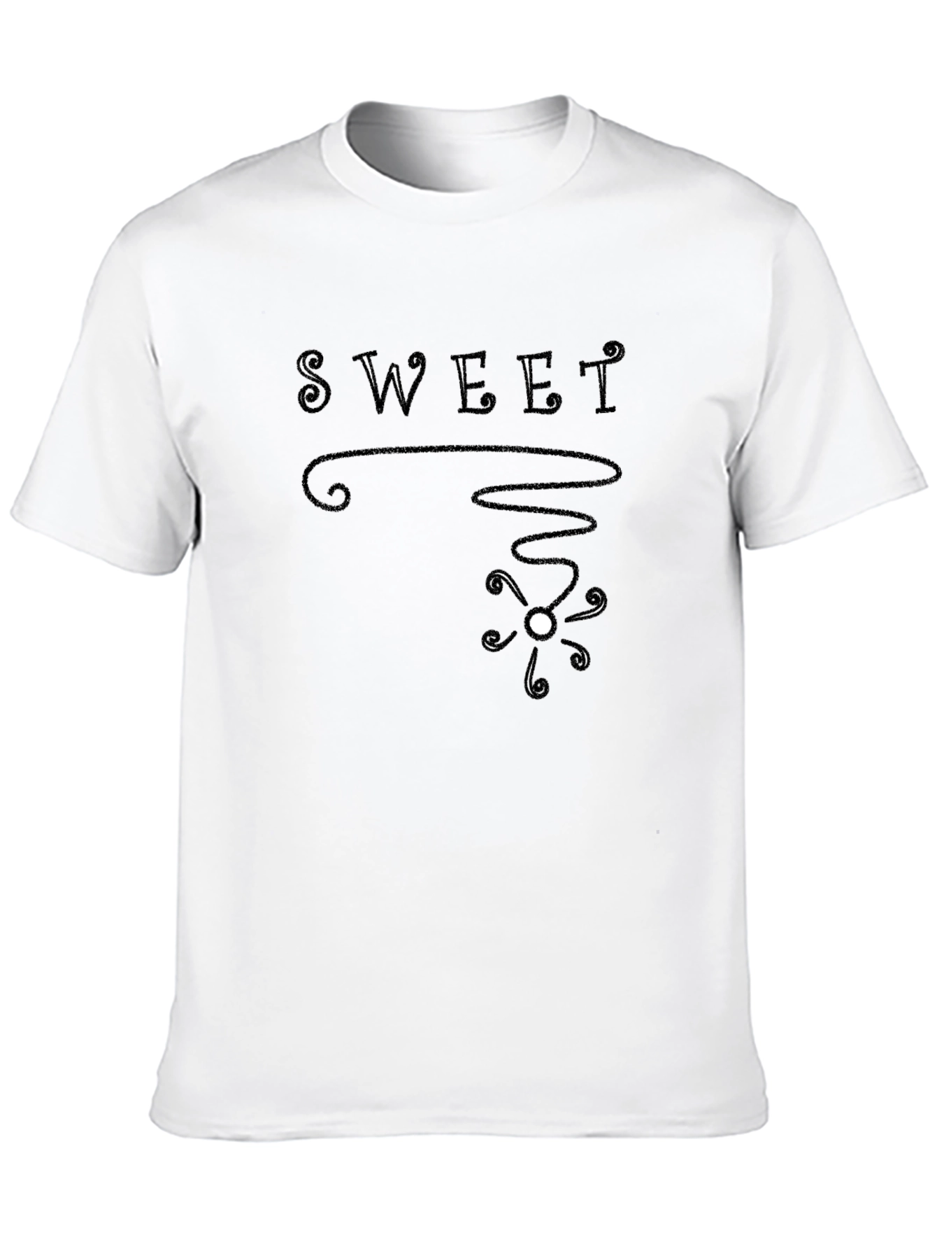 Sweet Graphic Black T-Shirt