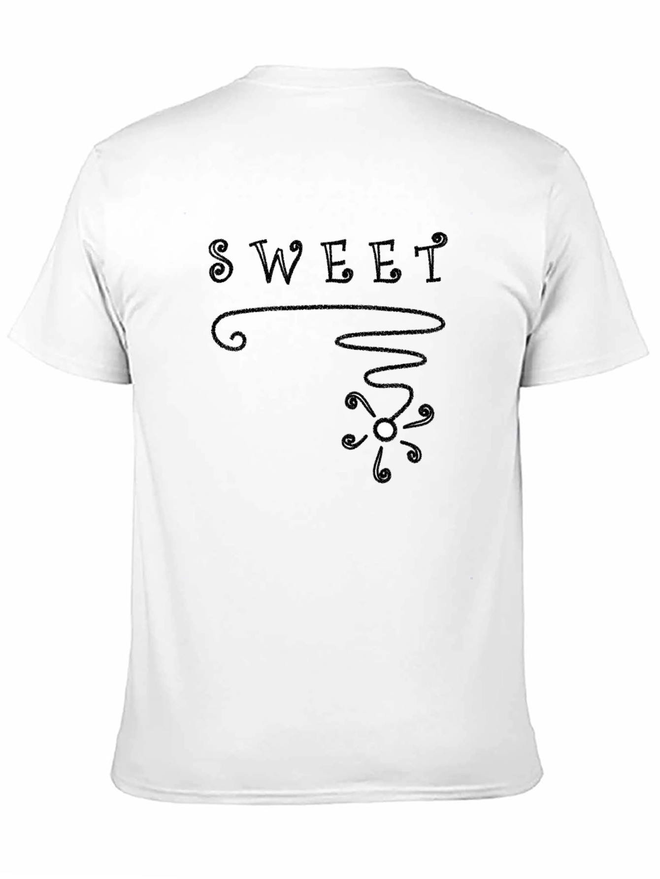 Sweet Graphic Black T-Shirt