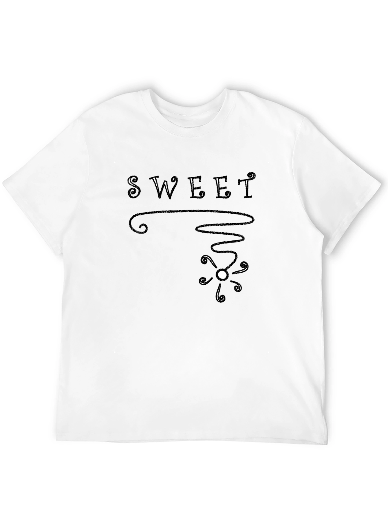 Sweet Graphic Black T-Shirt
