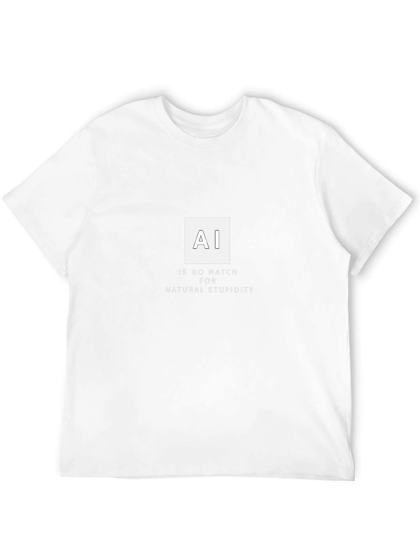 AI vs. Natural Stupidity Graphic T-Shirt