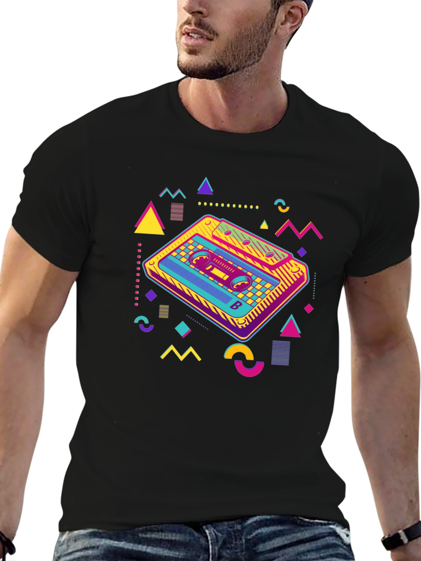 Retro Cassette Tape T-Shirt - 80s Vibe