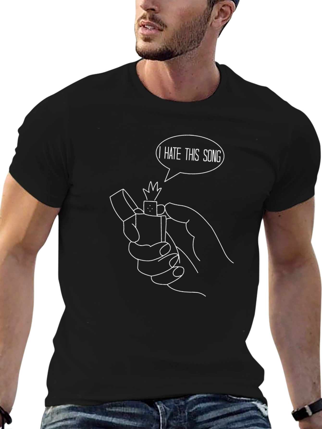 I Hate This Song Black Graphic Tee