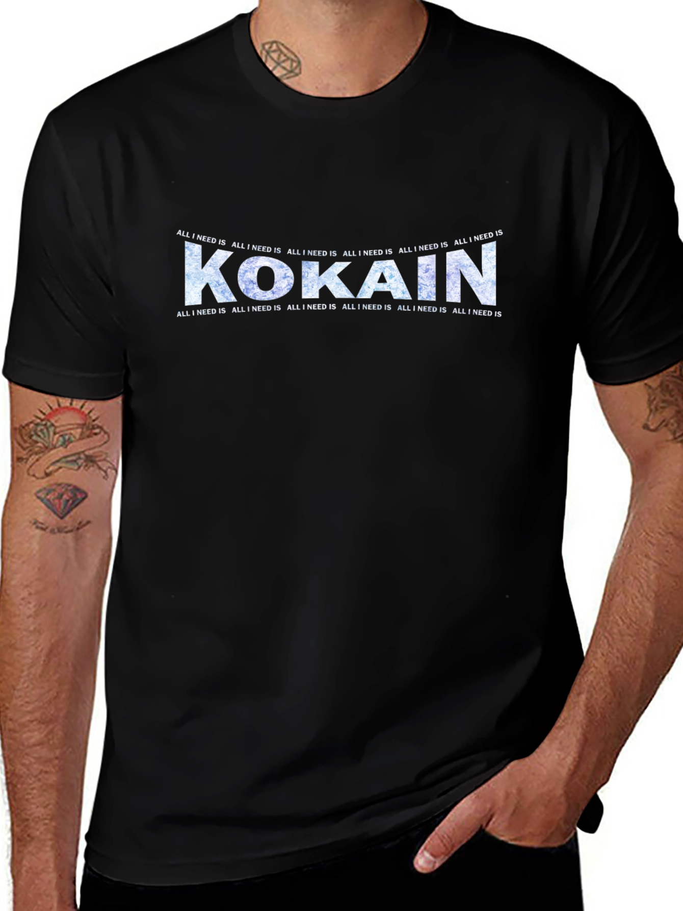 Kokain Graphic Tee - Soft Cotton Blend Statement T-Shirt