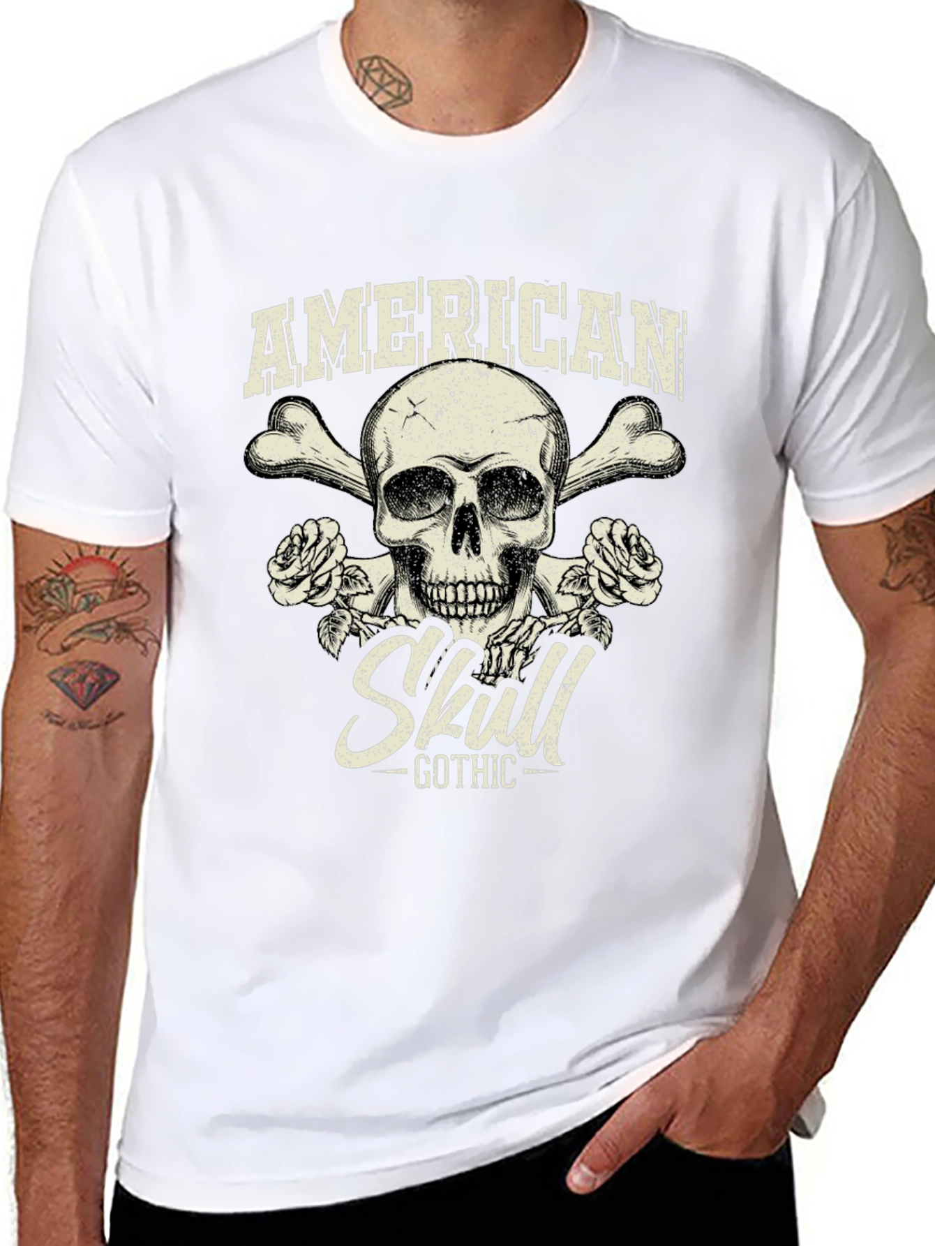 American Skull Gothic T-Shirt