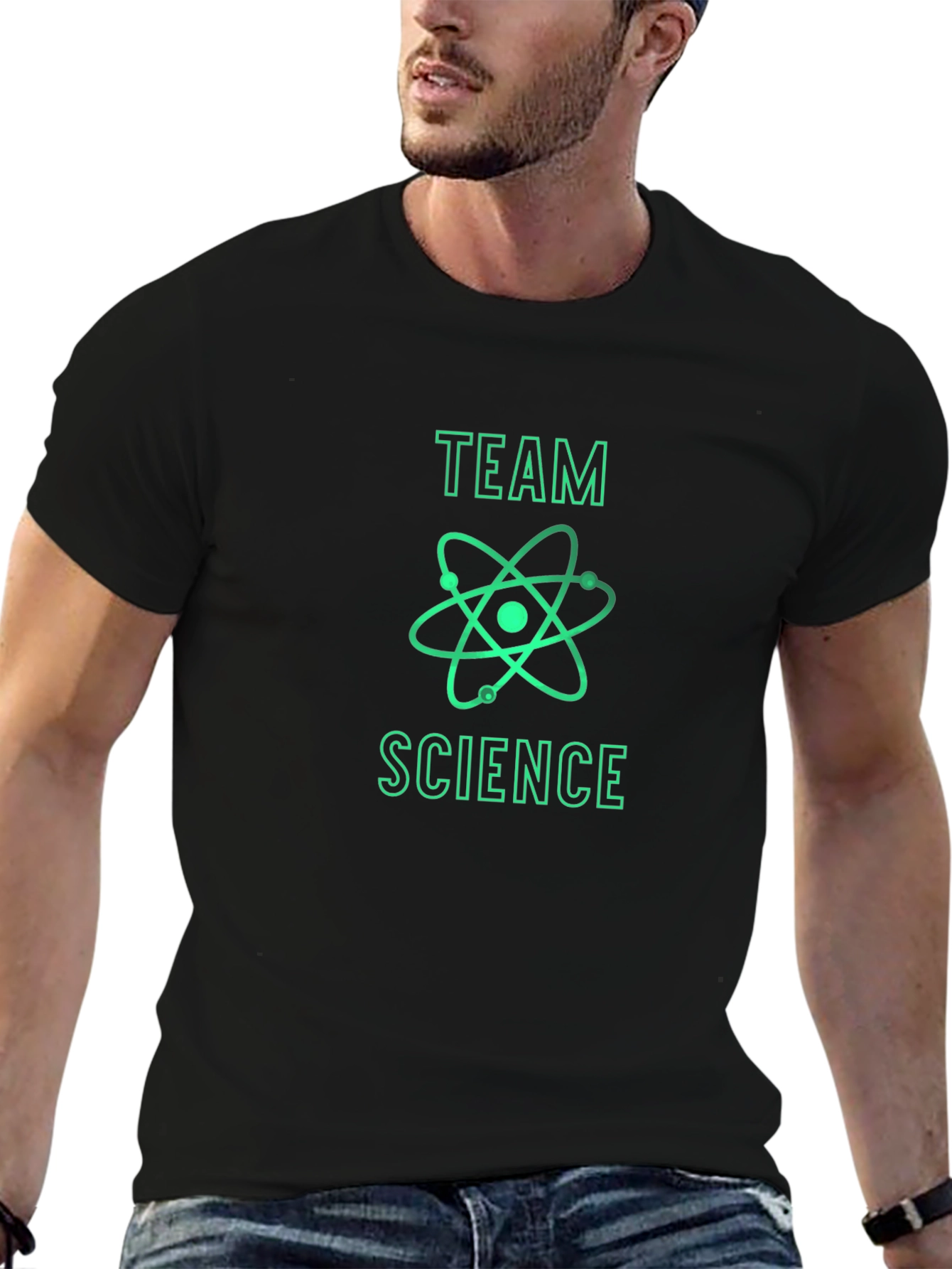 Team Science Graphic T-Shirt - Black