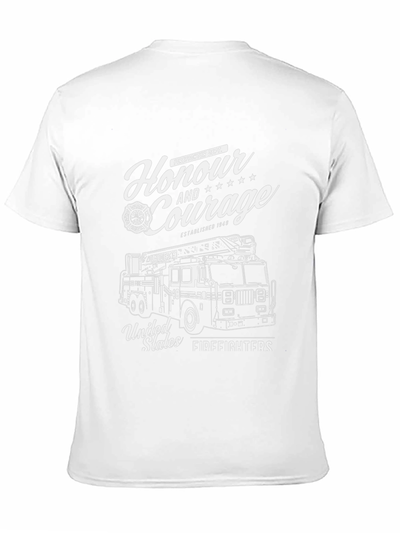 Firefighter Honour & Courage Graphic T-Shirt
