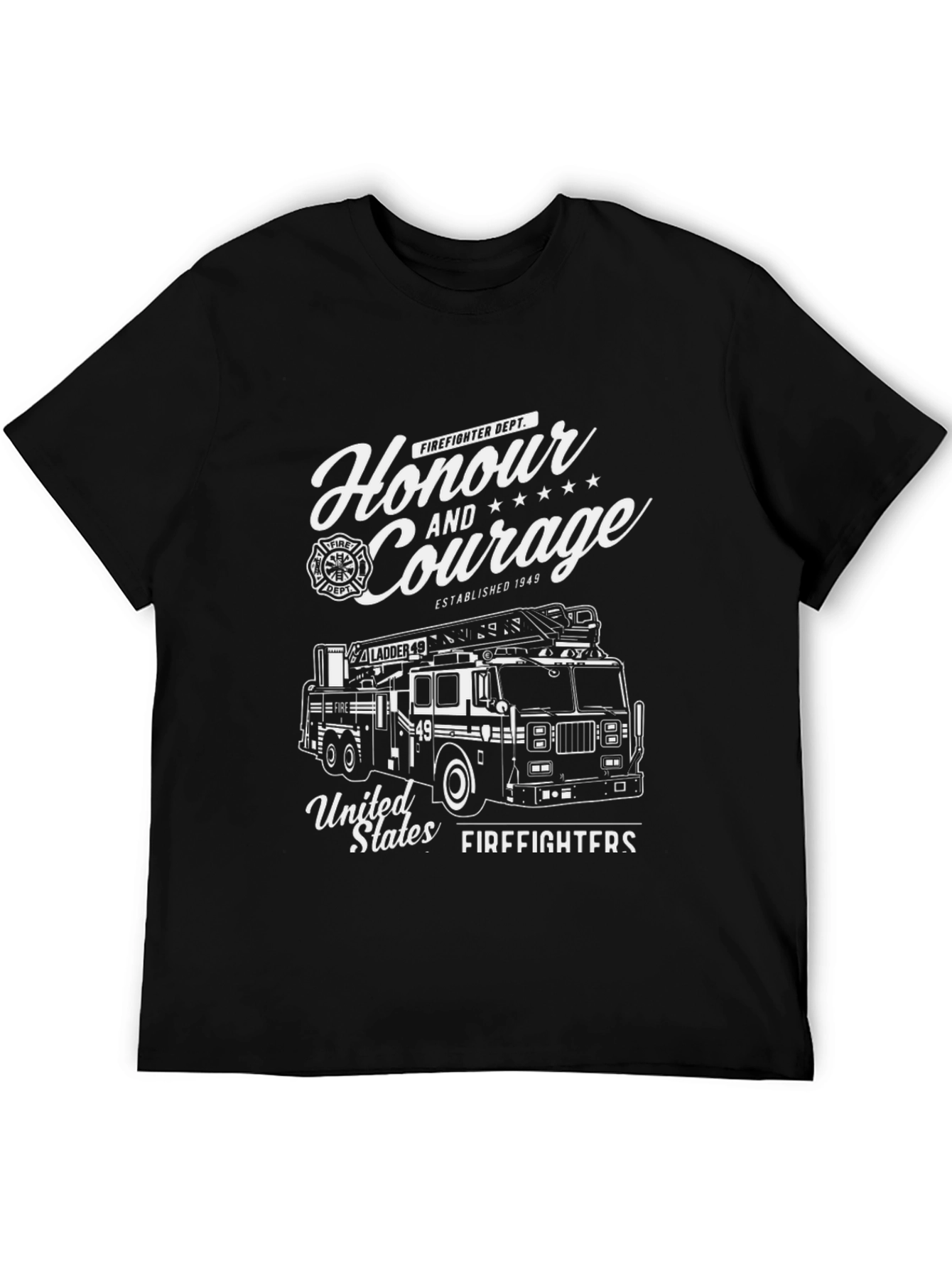 Firefighter Honour & Courage Graphic T-Shirt