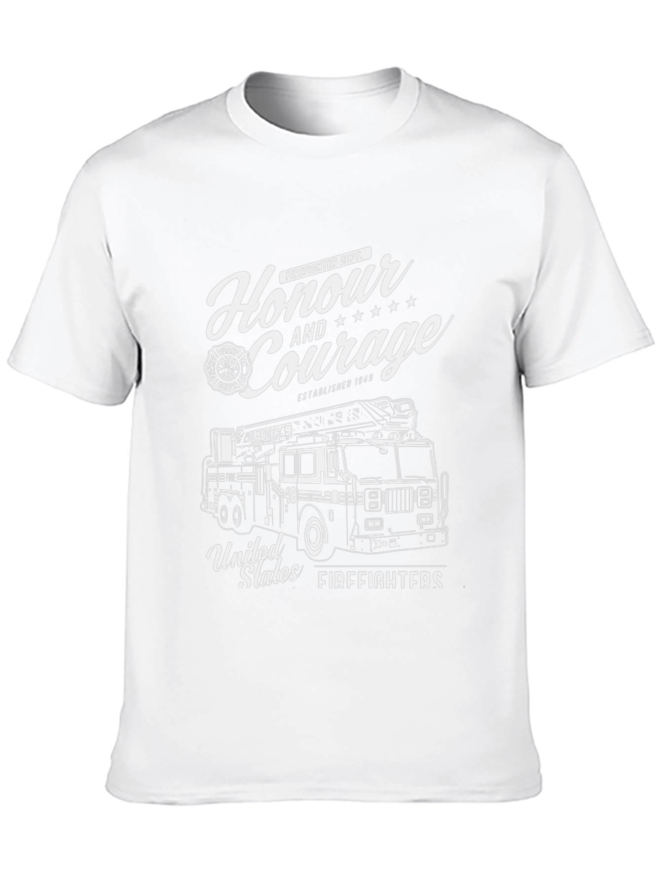Firefighter Honour & Courage Graphic T-Shirt