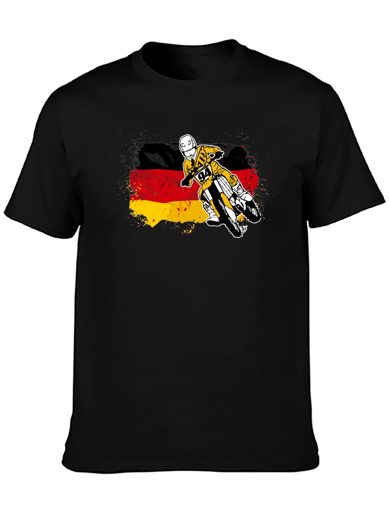 German Flag Motocross T-Shirt - Ride with Pride!