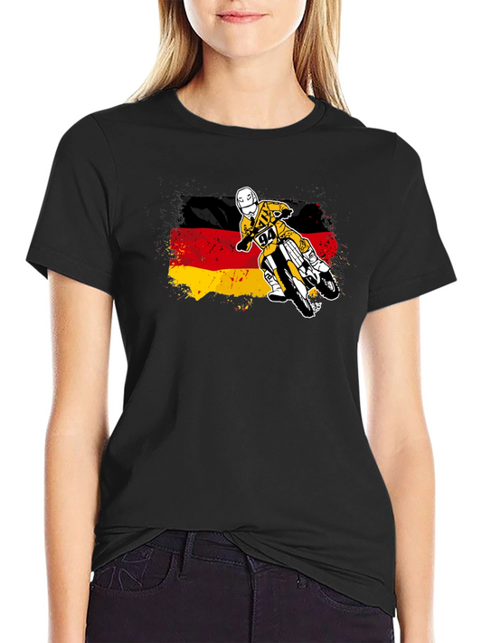 German Flag Motocross T-Shirt - Ride with Pride!