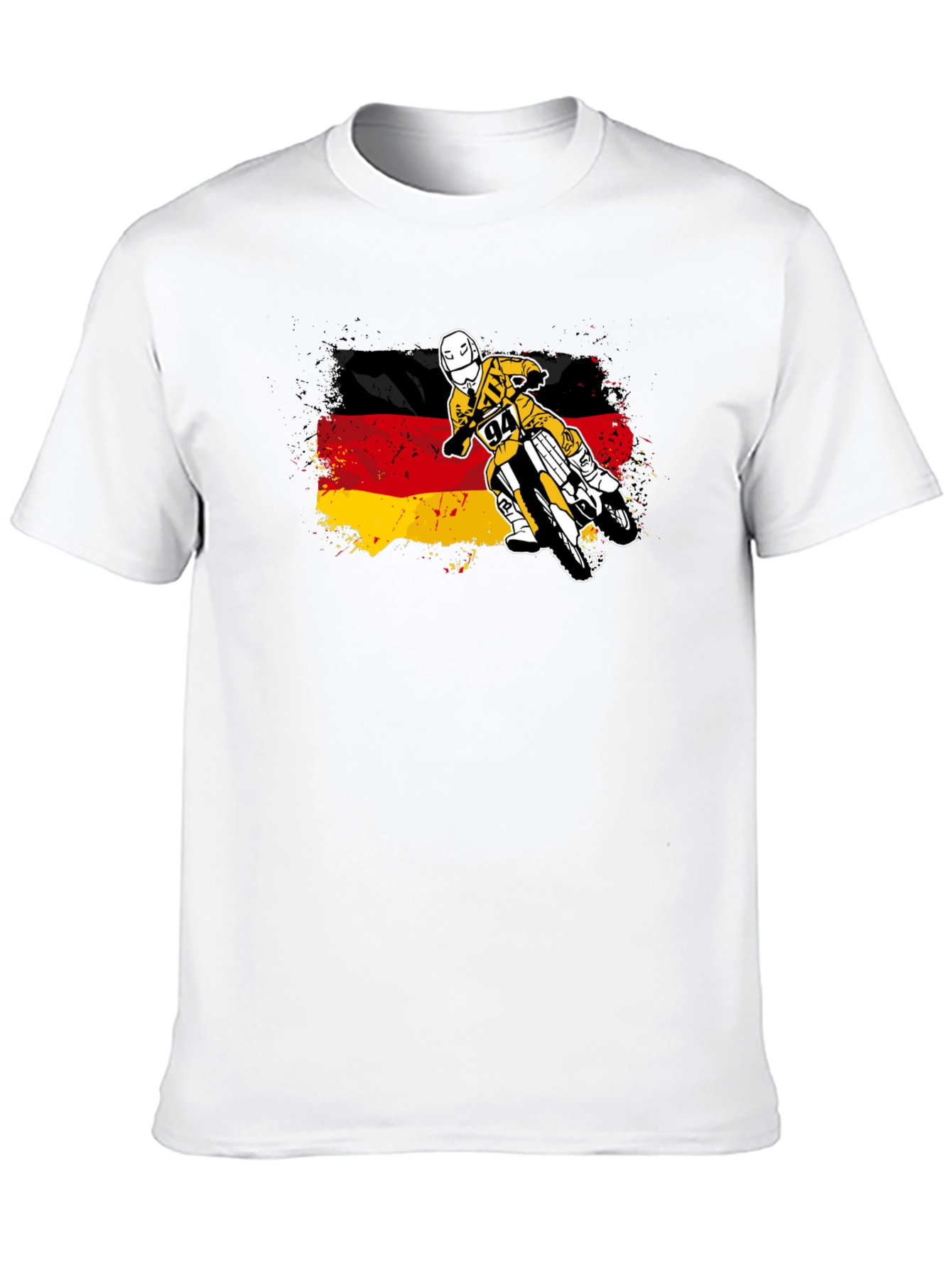 German Flag Motocross T-Shirt - Ride with Pride!
