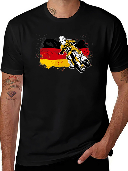 German Flag Motocross T-Shirt - Ride with Pride!