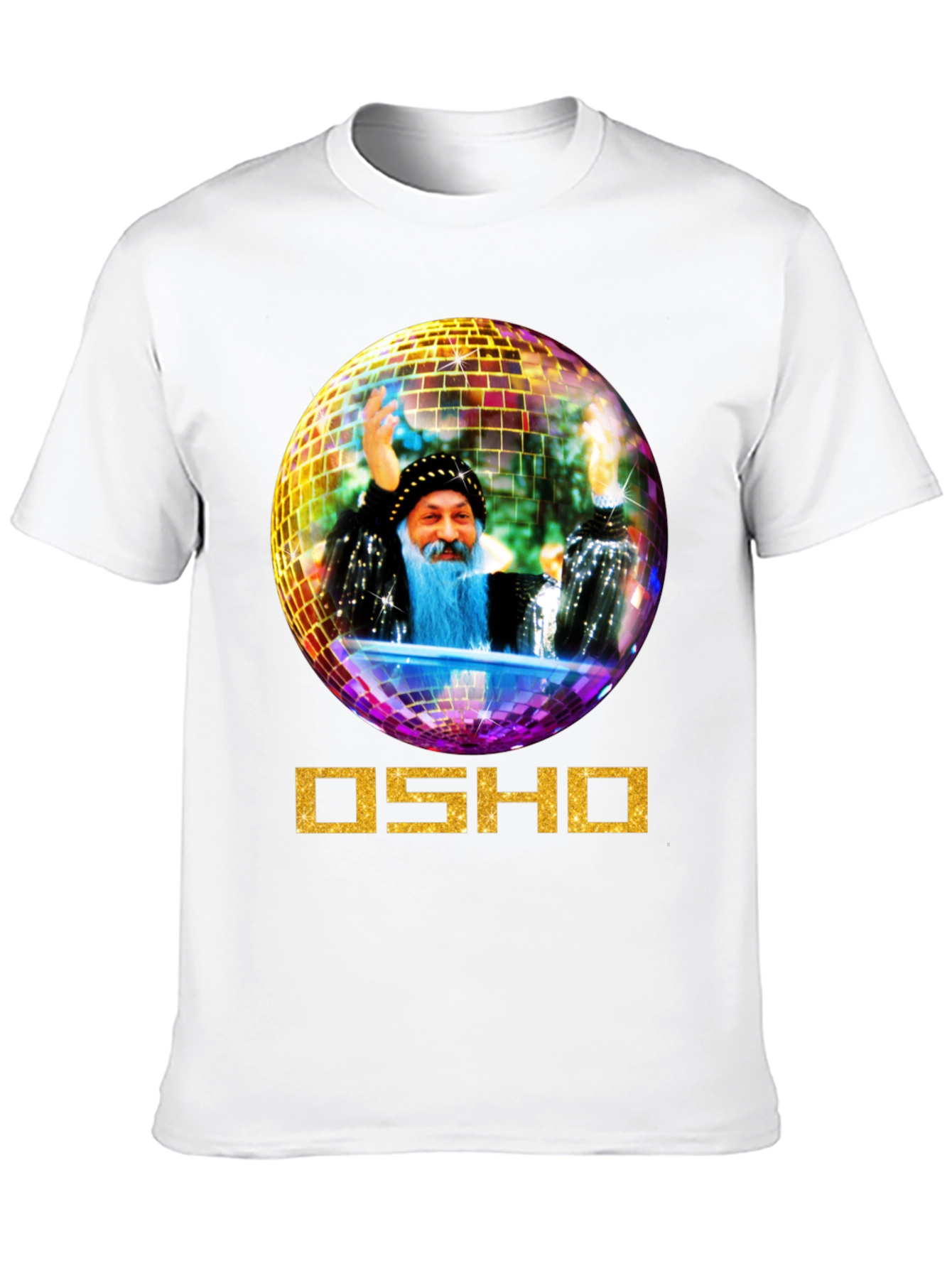 Osho Disco Ball Graphic Tee - Unique Design