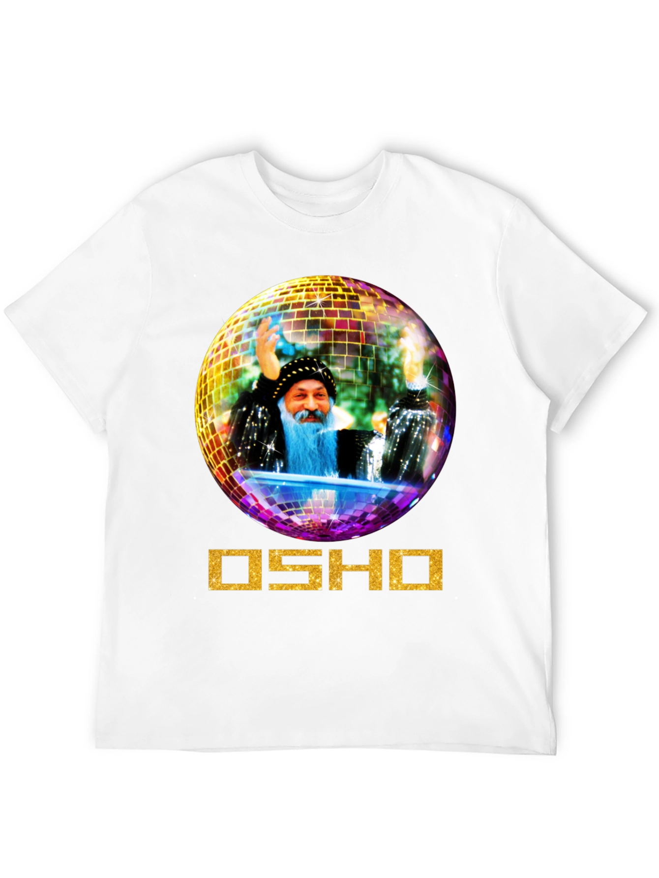 Osho Disco Ball Graphic Tee - Unique Design