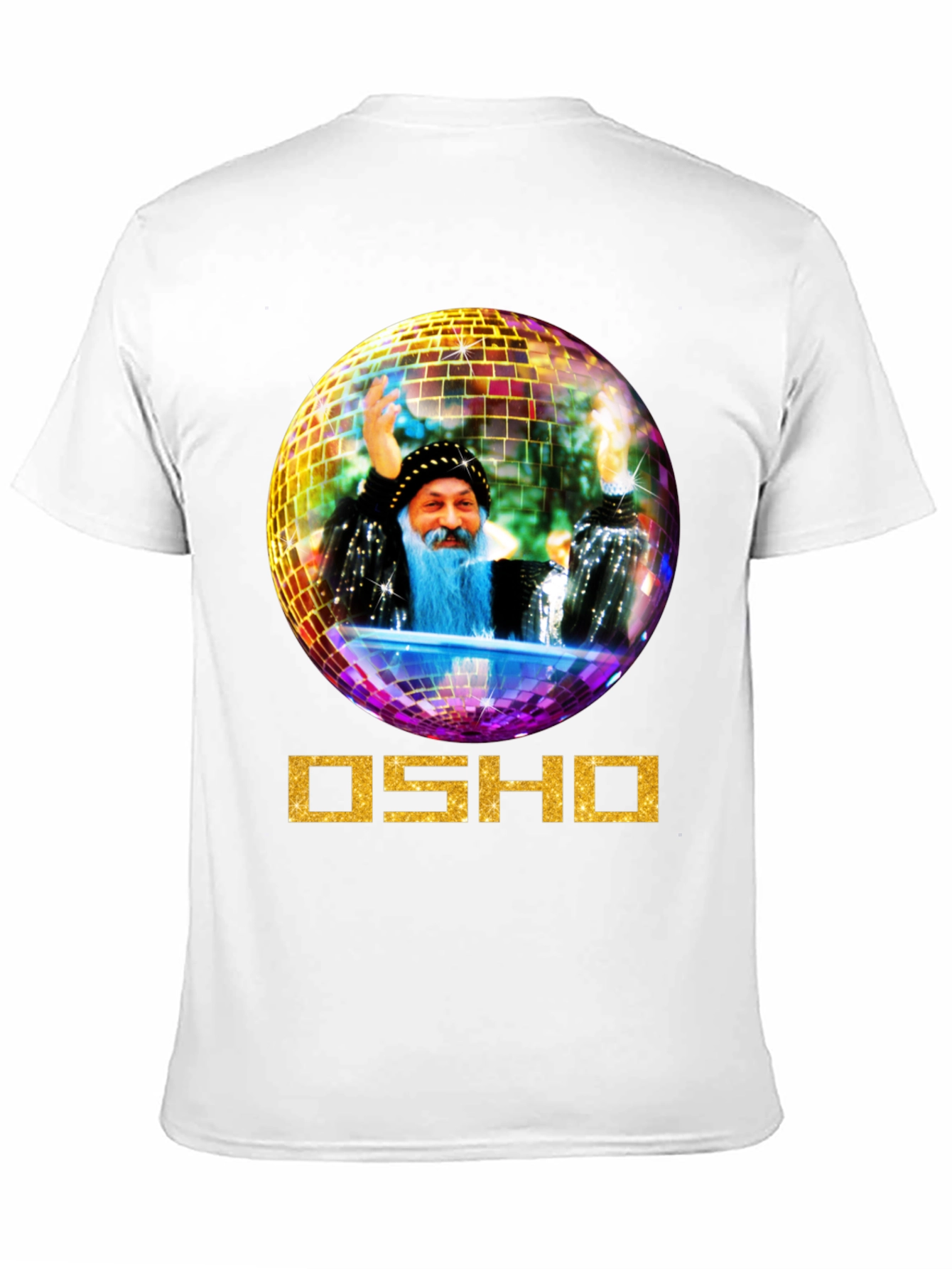 Osho Disco Ball Graphic Tee - Unique Design