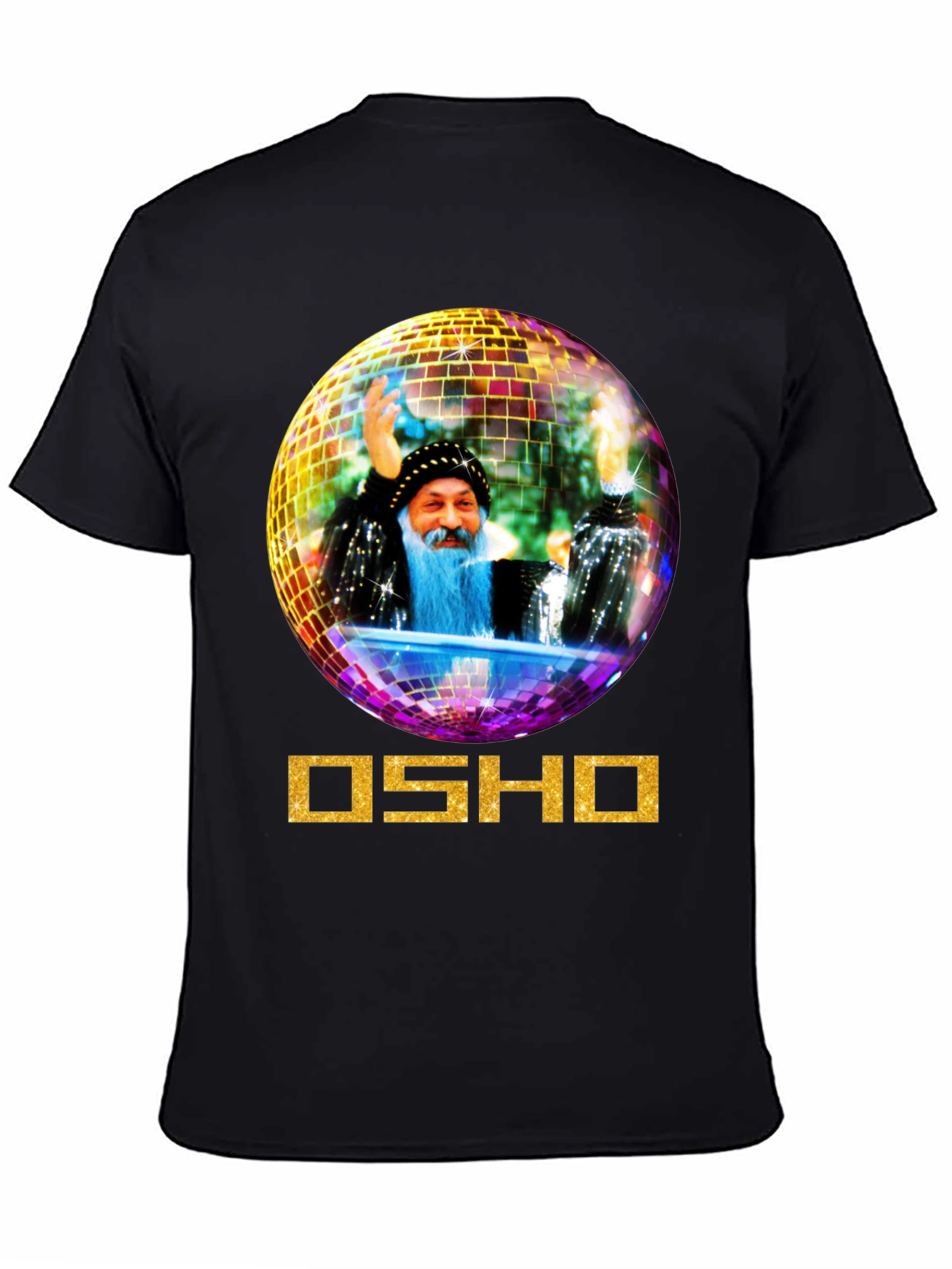 Osho Disco Ball Graphic Tee - Unique Design