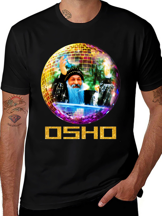 Osho Disco Ball Graphic Tee - Unique Design