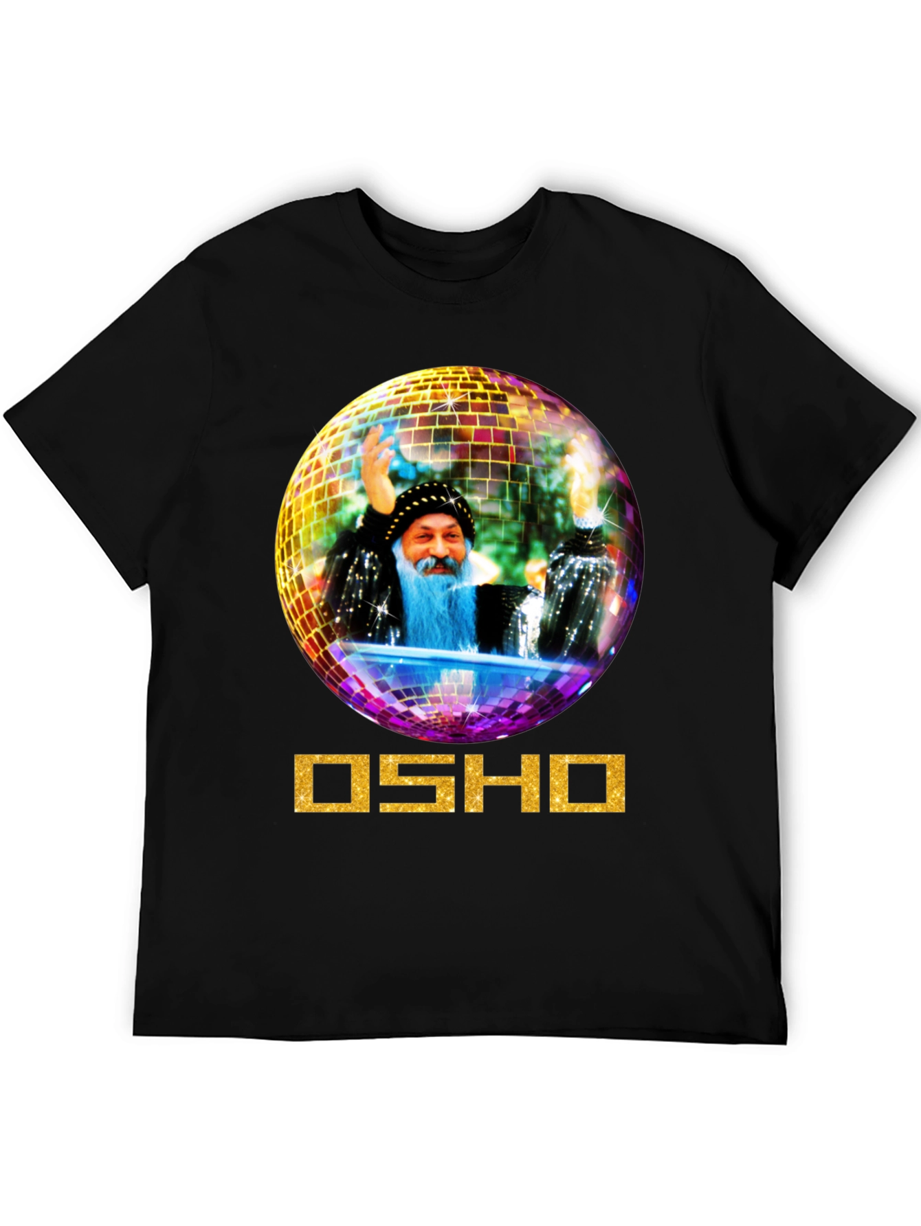 Osho Disco Ball Graphic Tee - Unique Design