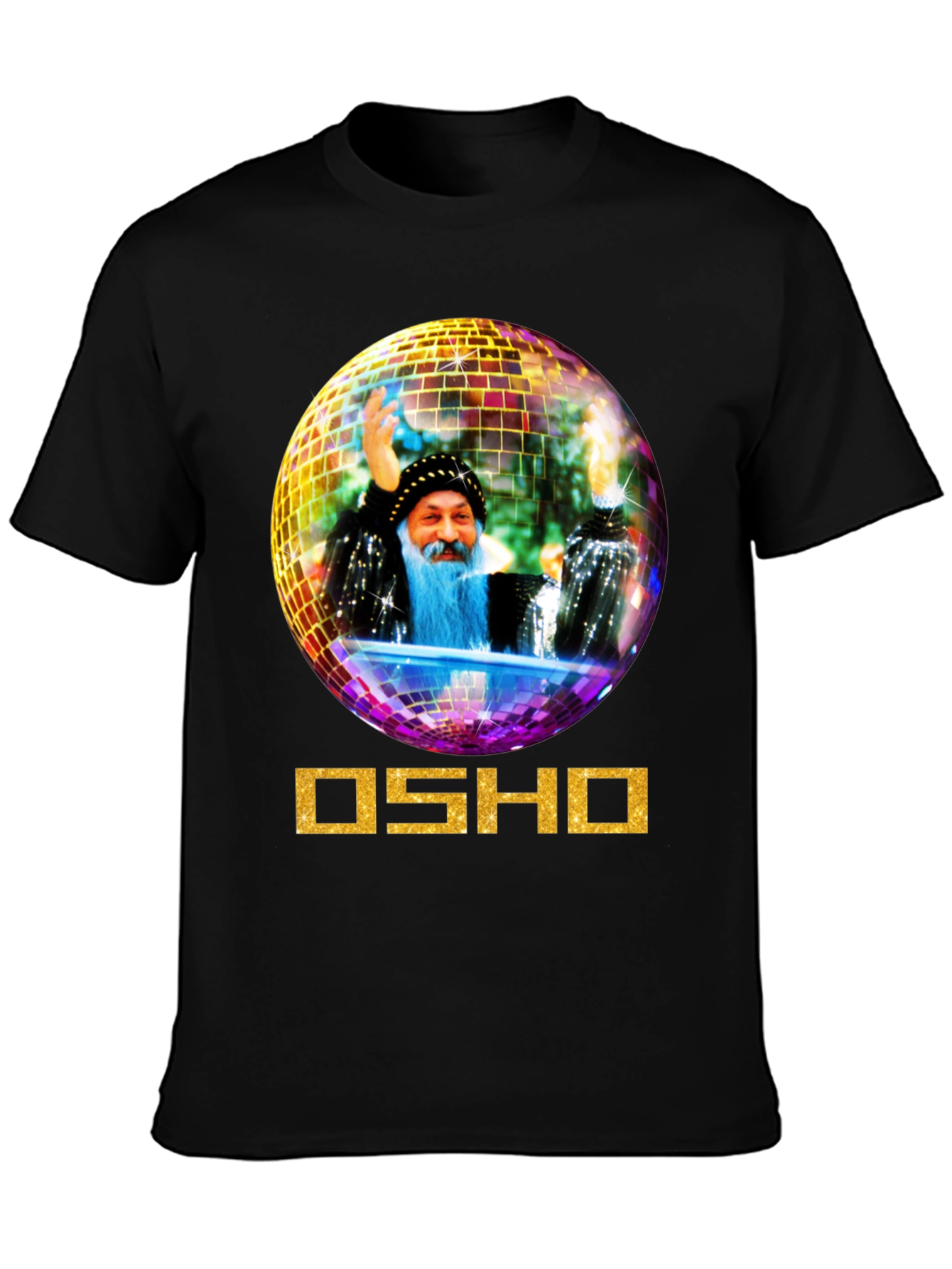 Osho Disco Ball Graphic Tee - Unique Design