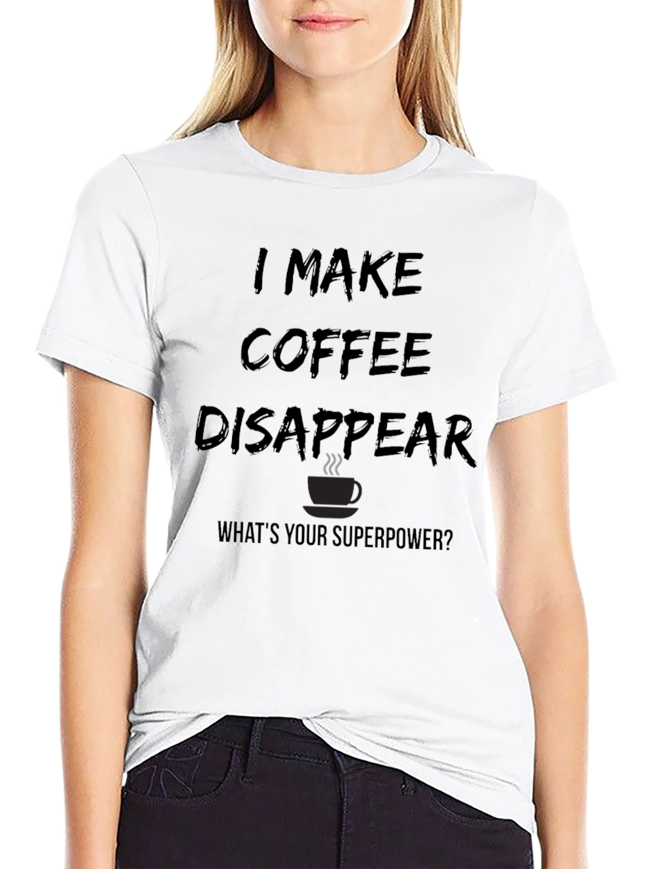 Coffee Disappear Graphic Tee - Superpower T-Shirt