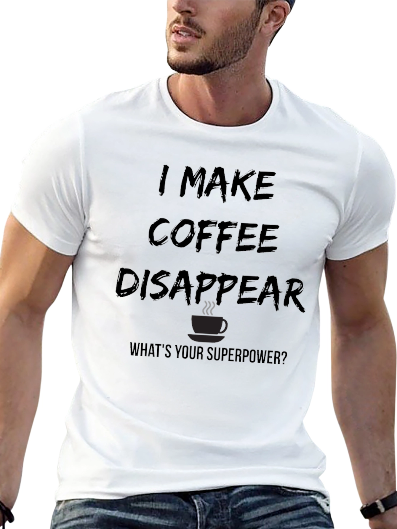 Coffee Disappear Graphic Tee - Superpower T-Shirt