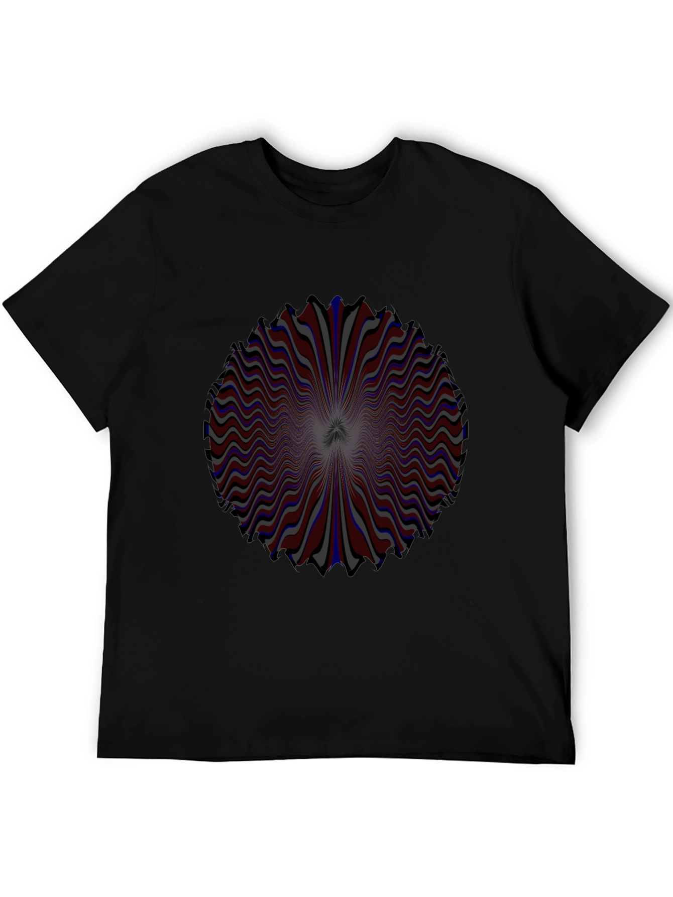 Optical Illusion Graphic Tee - Psychedelic Swirl Design