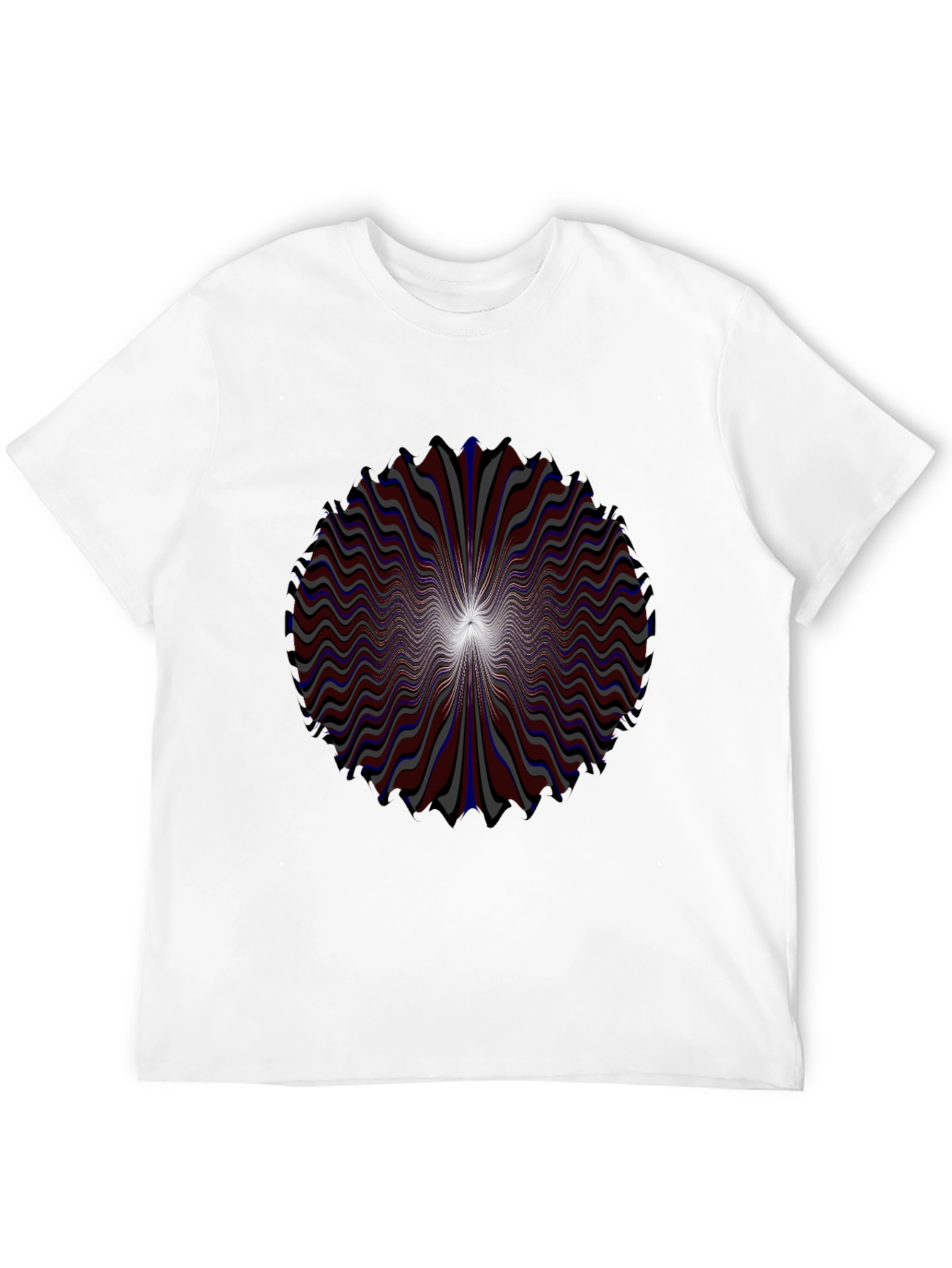 Optical Illusion Graphic Tee - Psychedelic Swirl Design