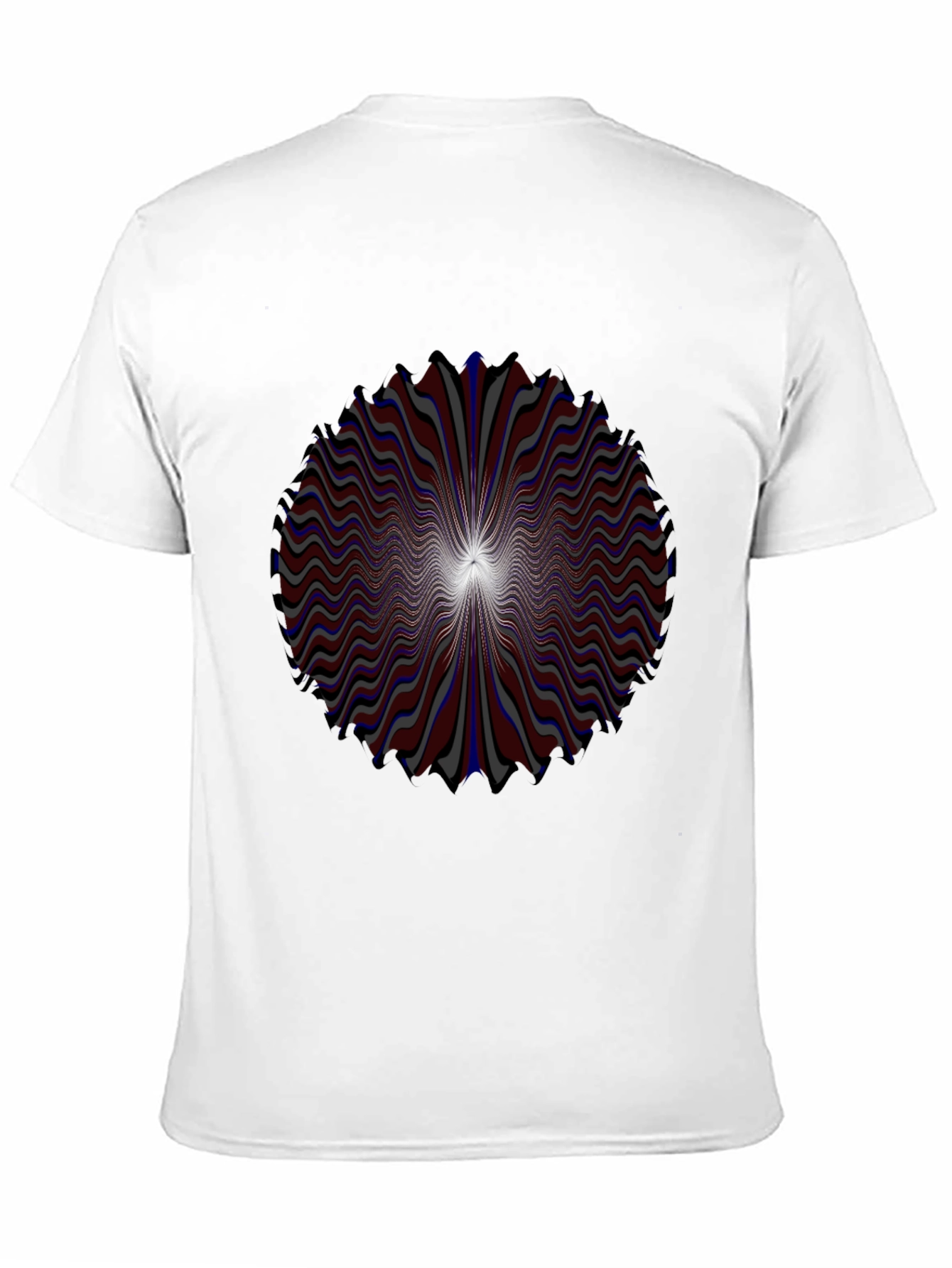 Optical Illusion Graphic Tee - Psychedelic Swirl Design