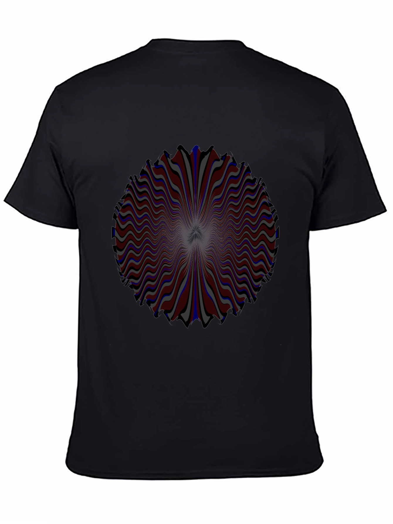Optical Illusion Graphic Tee - Psychedelic Swirl Design