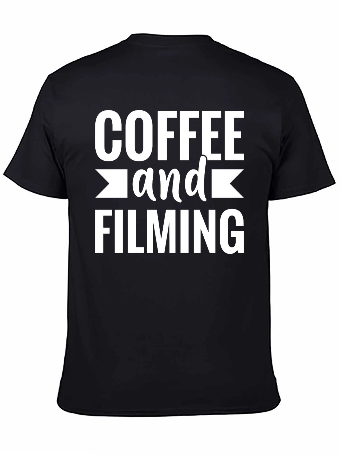 Coffee and Filming Black Graphic T-Shirt