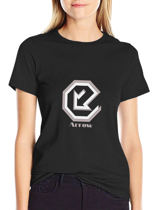 Arrow Graphic Tee - Modern & Stylish Mens Black T-Shirt