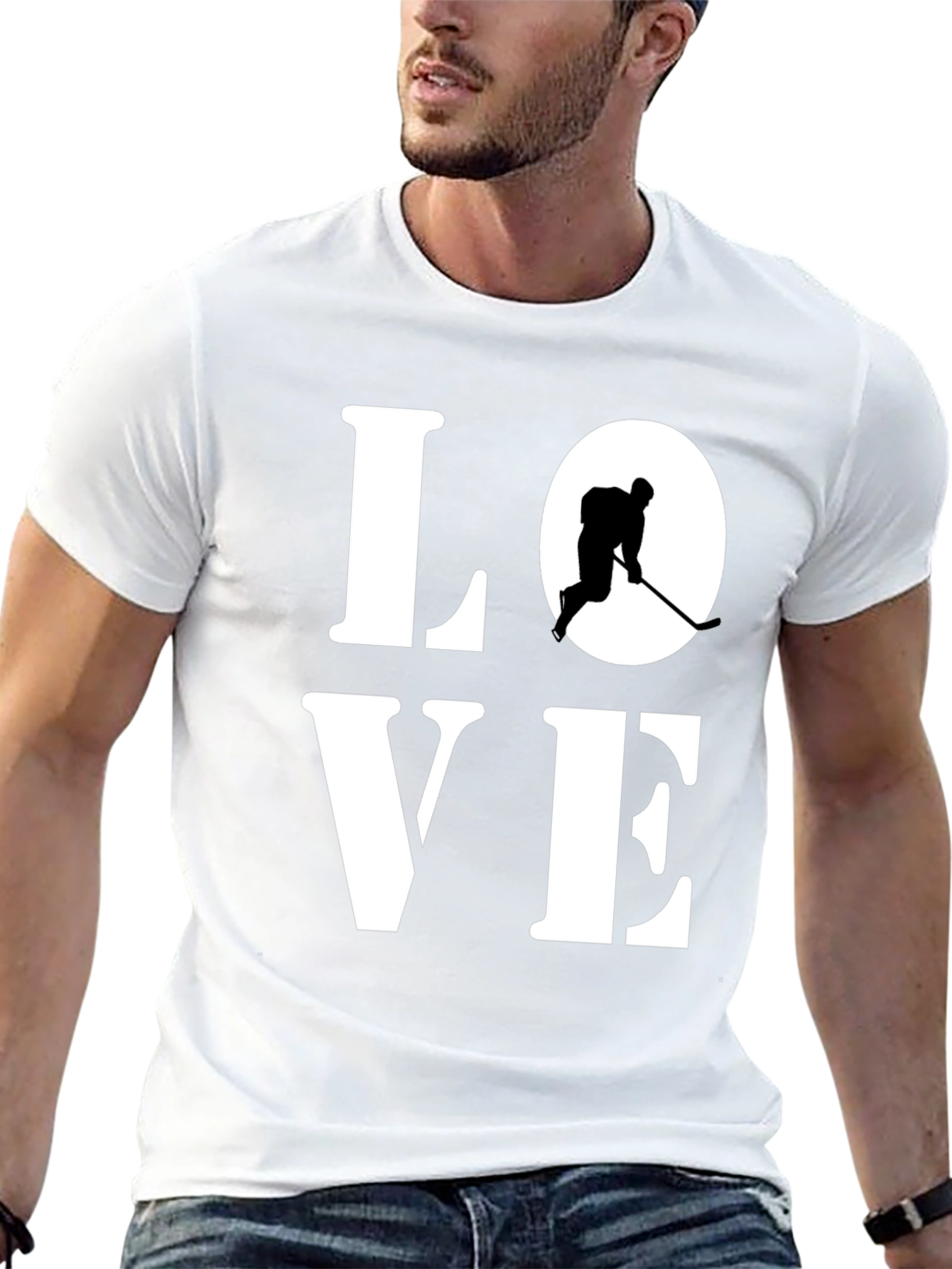 Love Hockey Graphic Tee - Sporty Unisex T-Shirt
