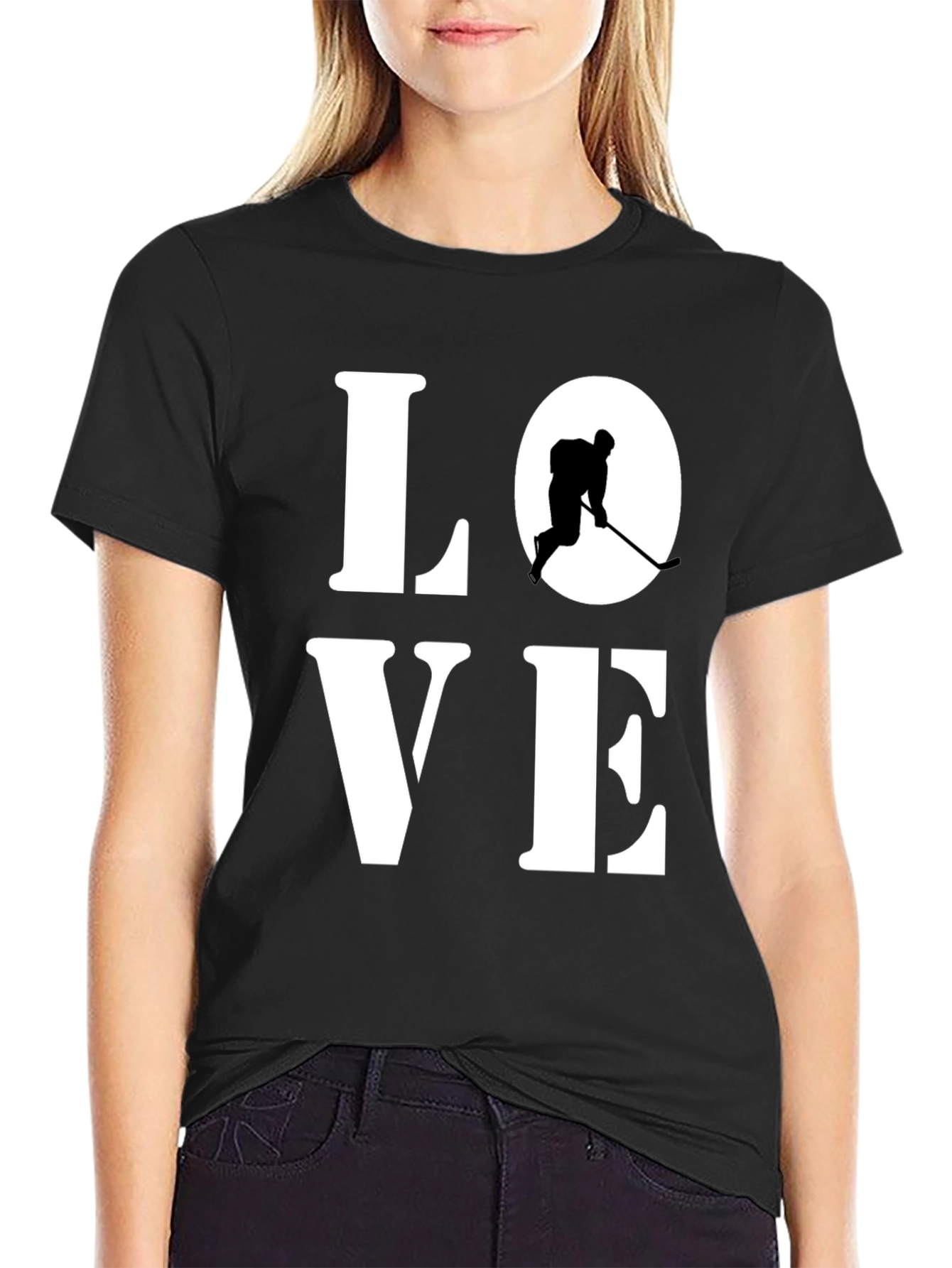 Love Hockey Graphic Tee - Sporty Unisex T-Shirt