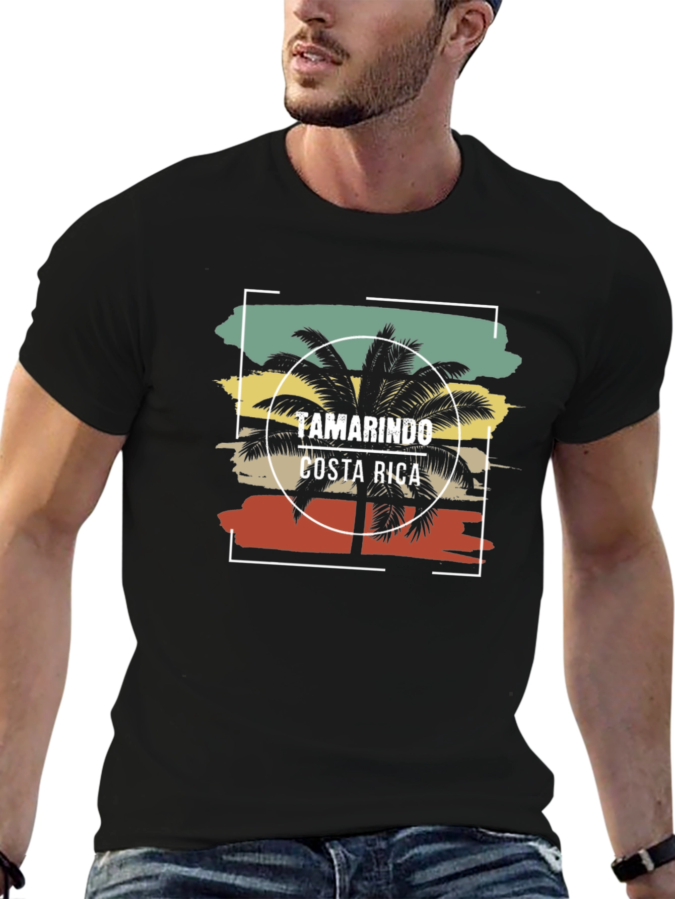 Tamarindo Costa Rica Palm Tree Graphic Tee