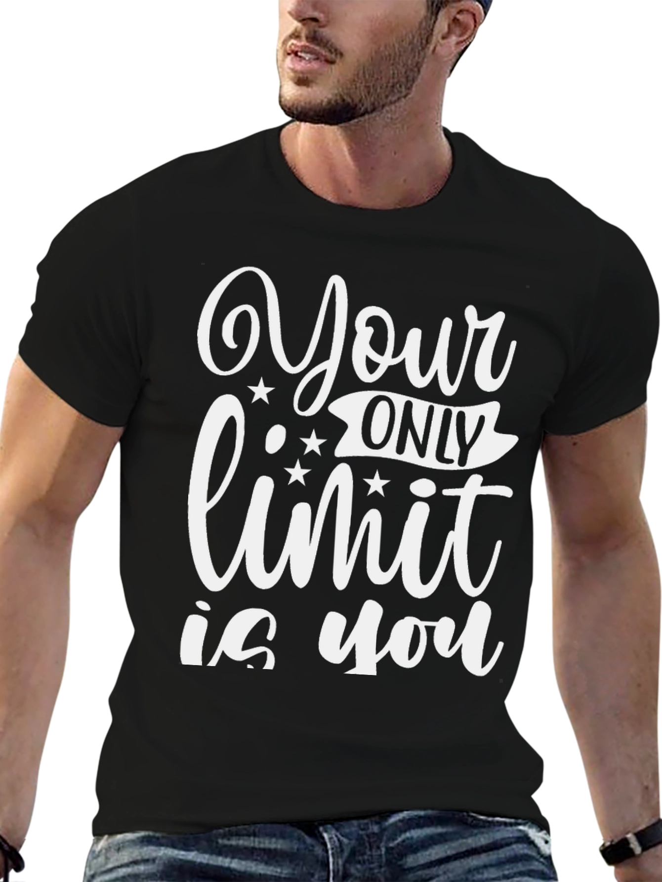 Motivational Your Only Limit is You Black T-Shirt