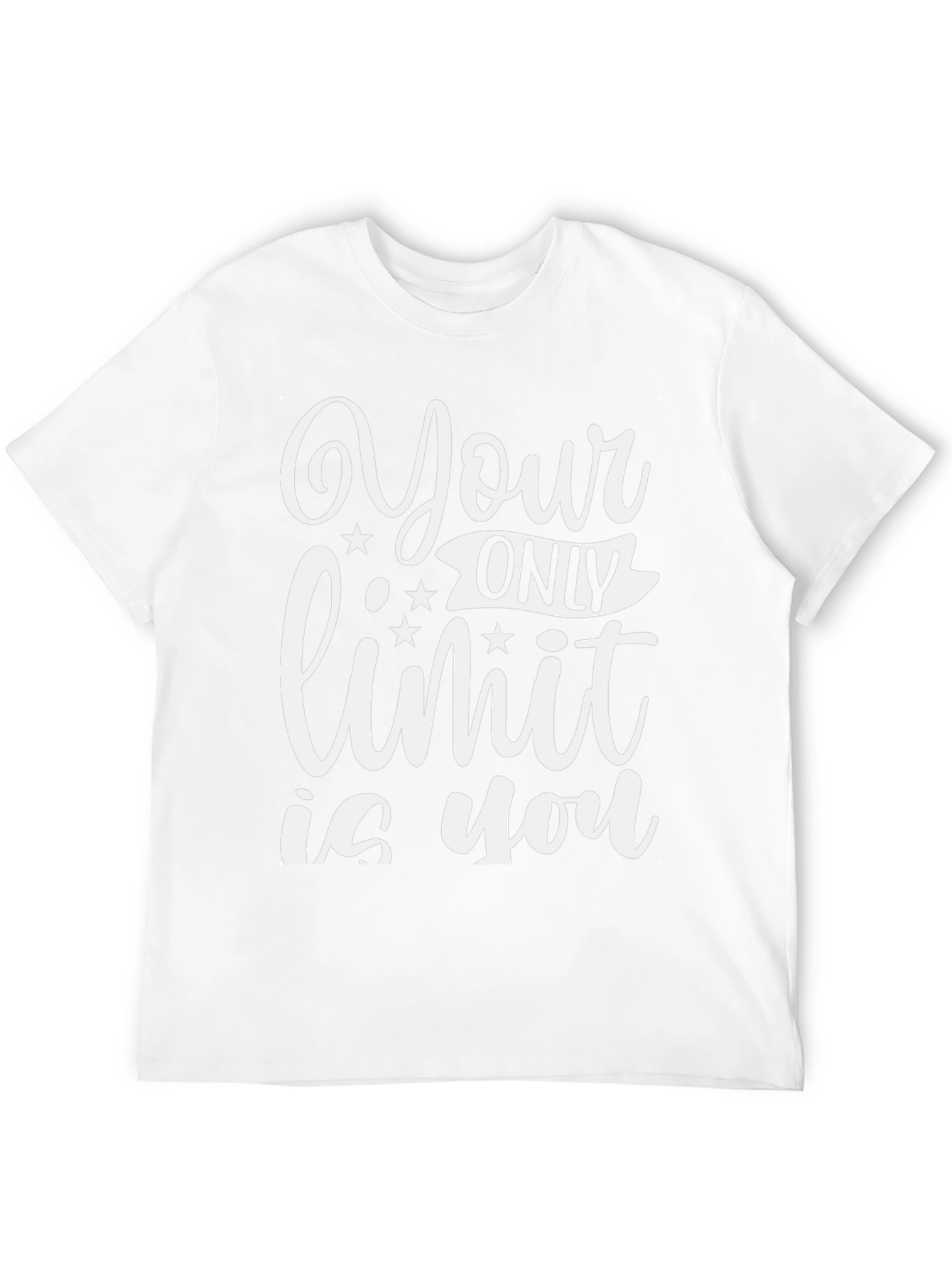 Motivational Your Only Limit is You Black T-Shirt