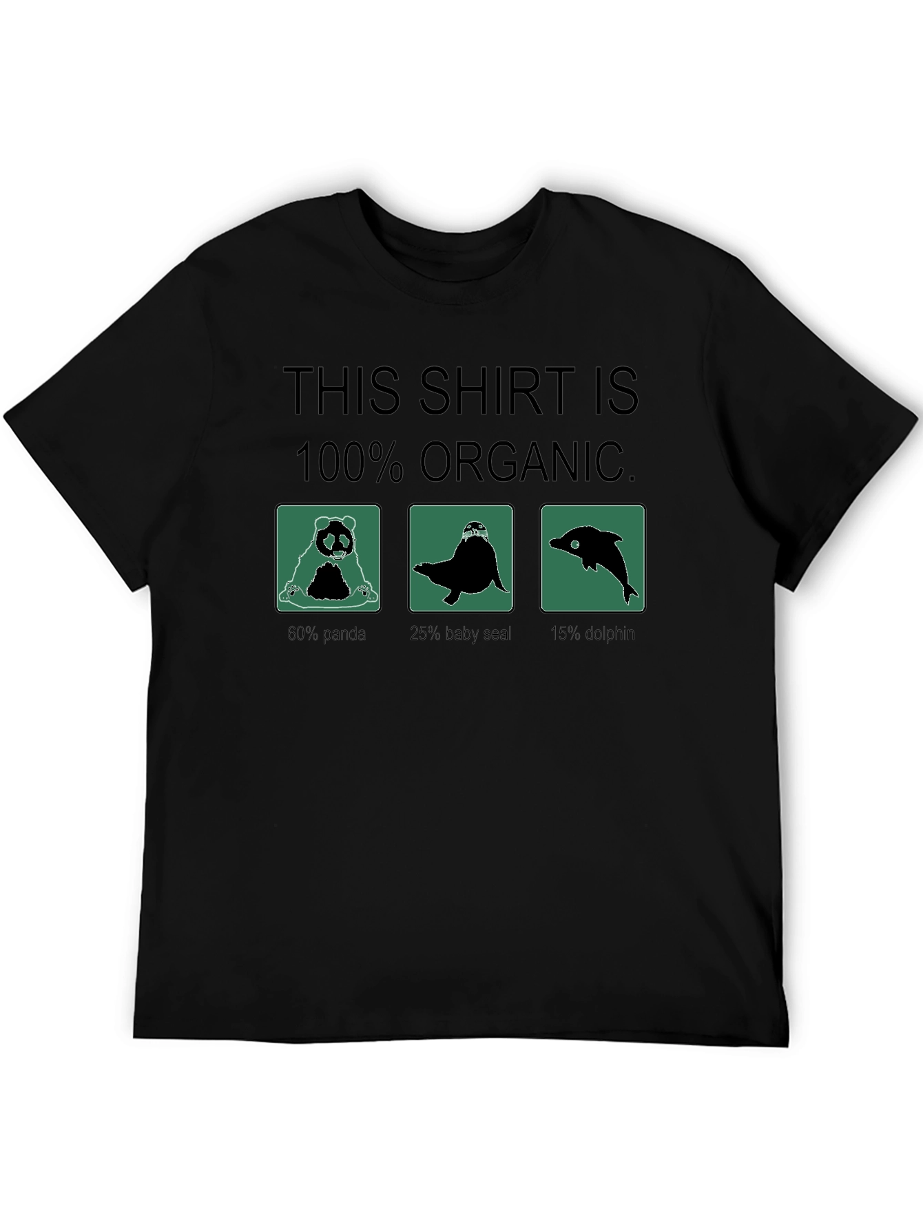 100% Organic Funny Animal T-Shirt