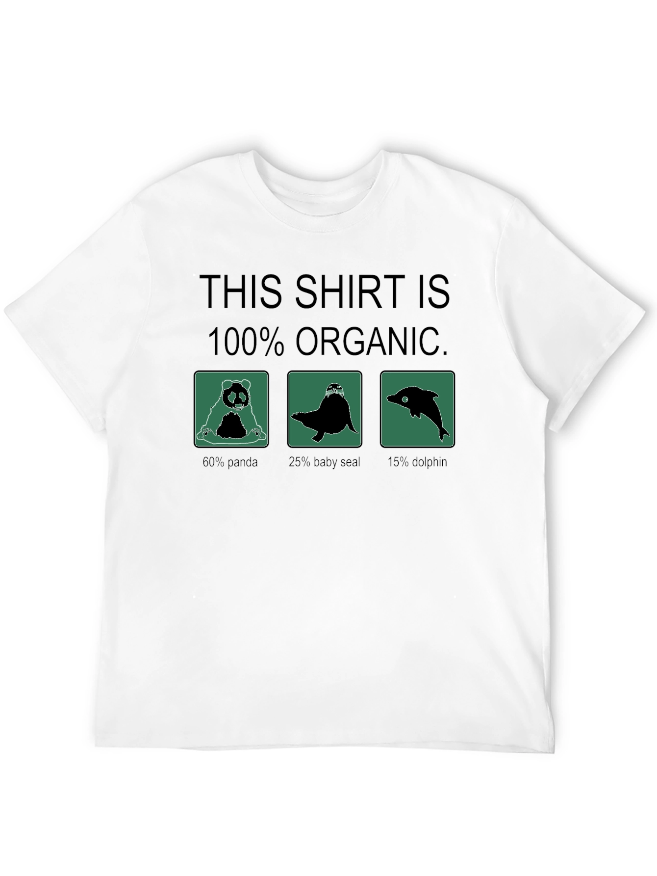 100% Organic Funny Animal T-Shirt