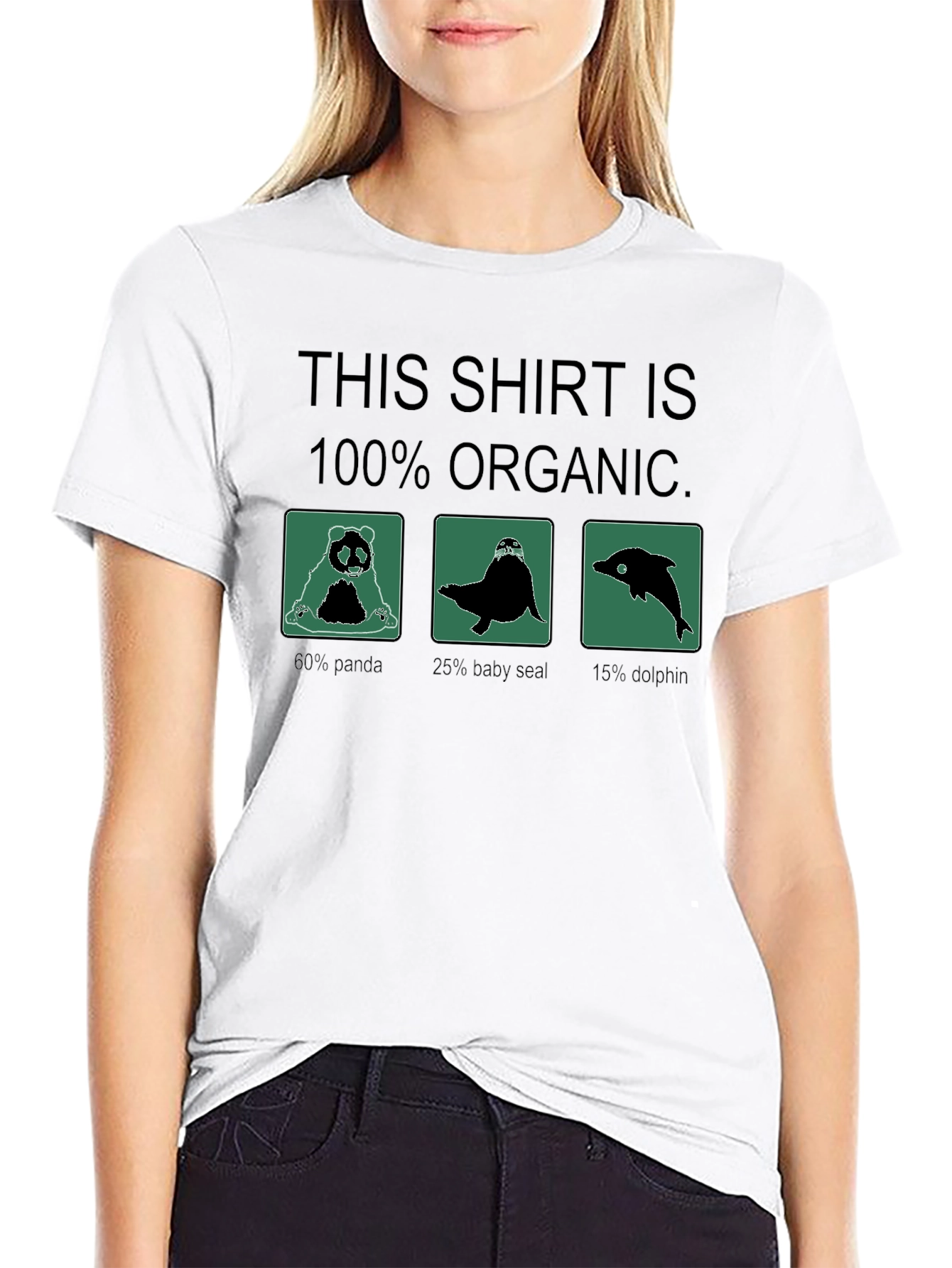 100% Organic Funny Animal T-Shirt