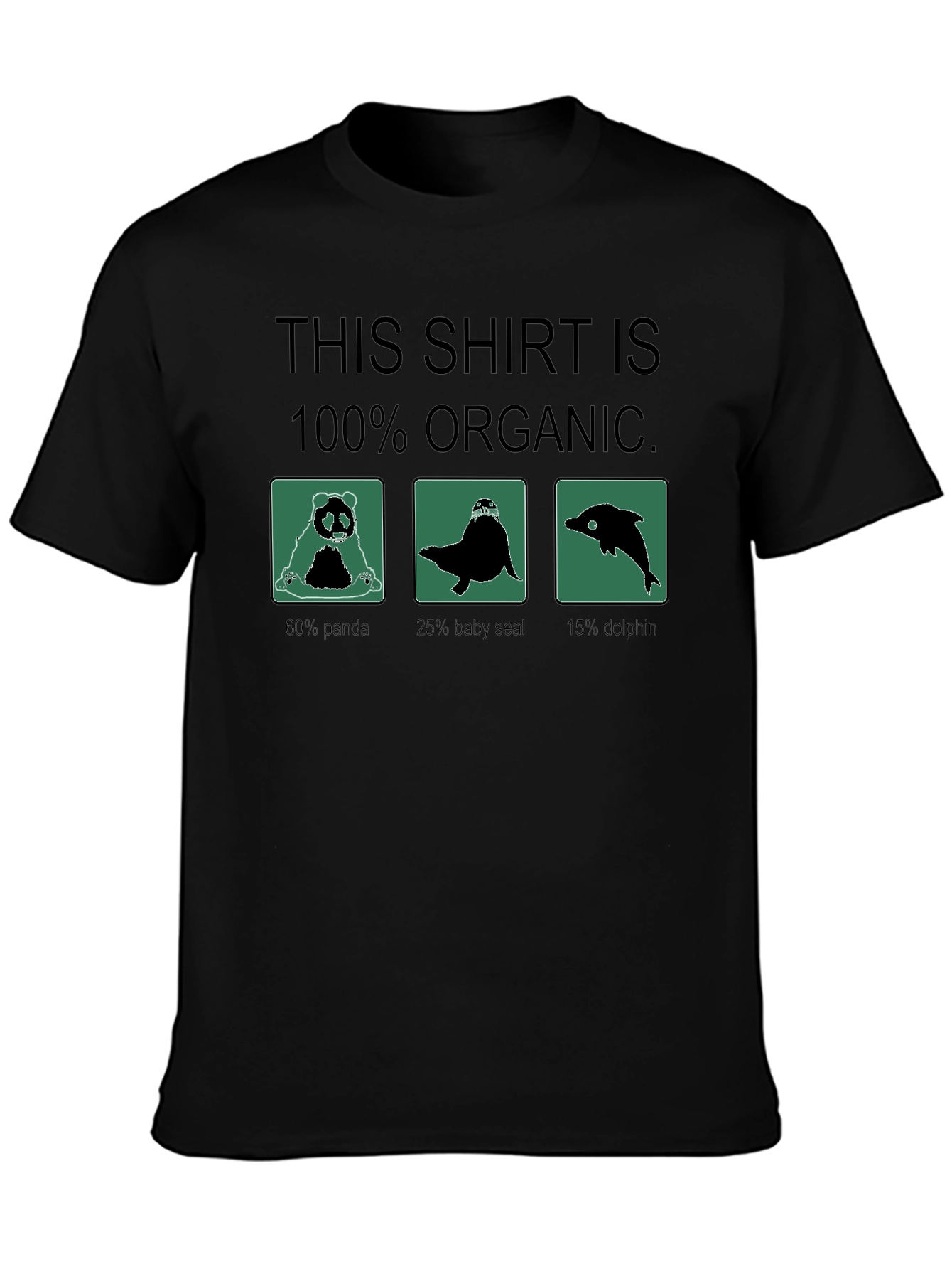 100% Organic Funny Animal T-Shirt