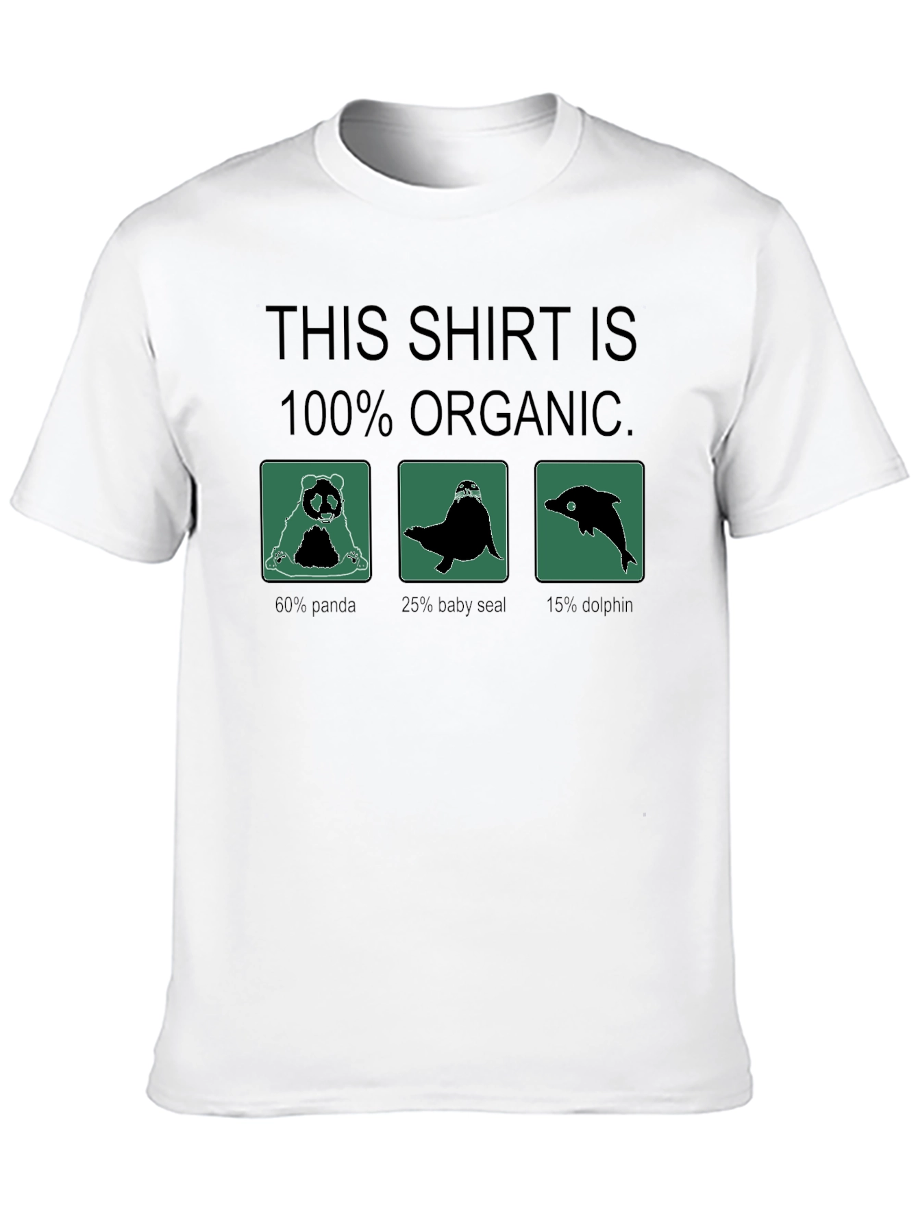 100% Organic Funny Animal T-Shirt