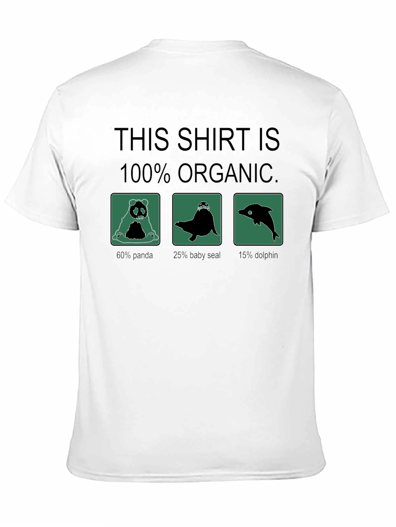 100% Organic Funny Animal T-Shirt