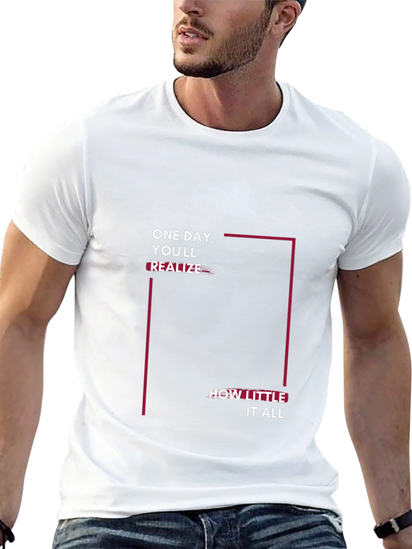 Inspirational Black T-Shirt: One Day Youll Realize