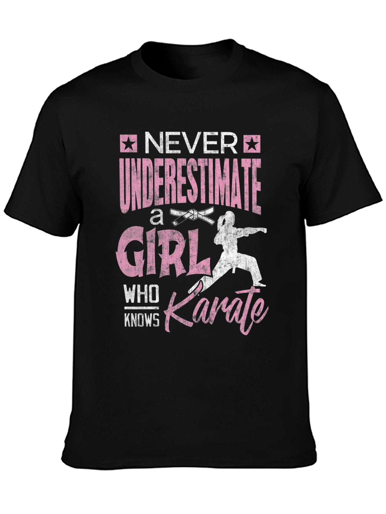 Never Underestimate a Karate Girl T-Shirt