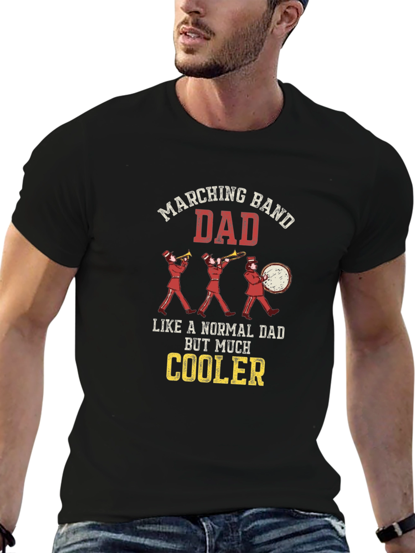 Marching Band Dad T-Shirt - Cool Dad Gift