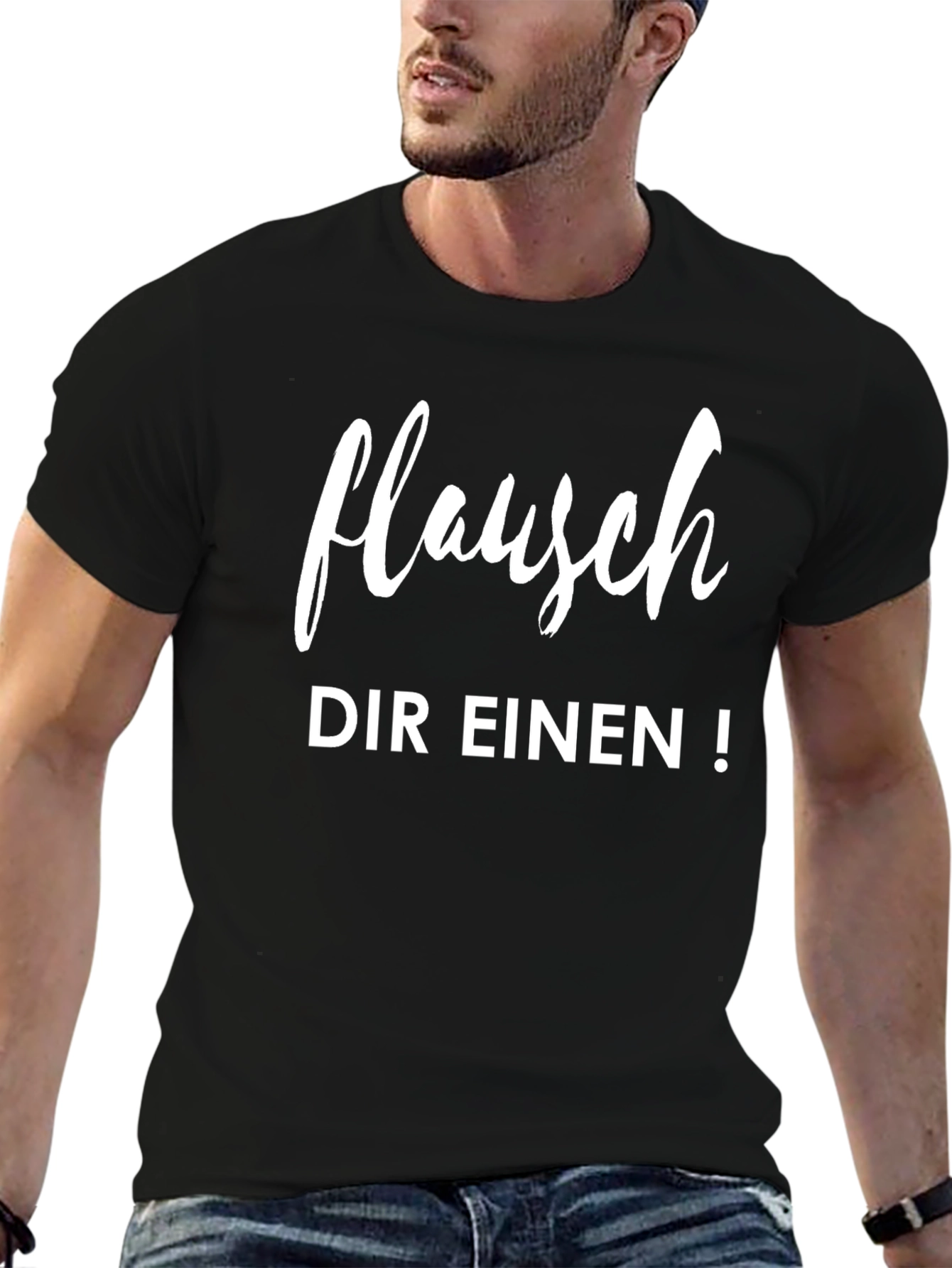Flauschen Dir Einen Black T-Shirt
