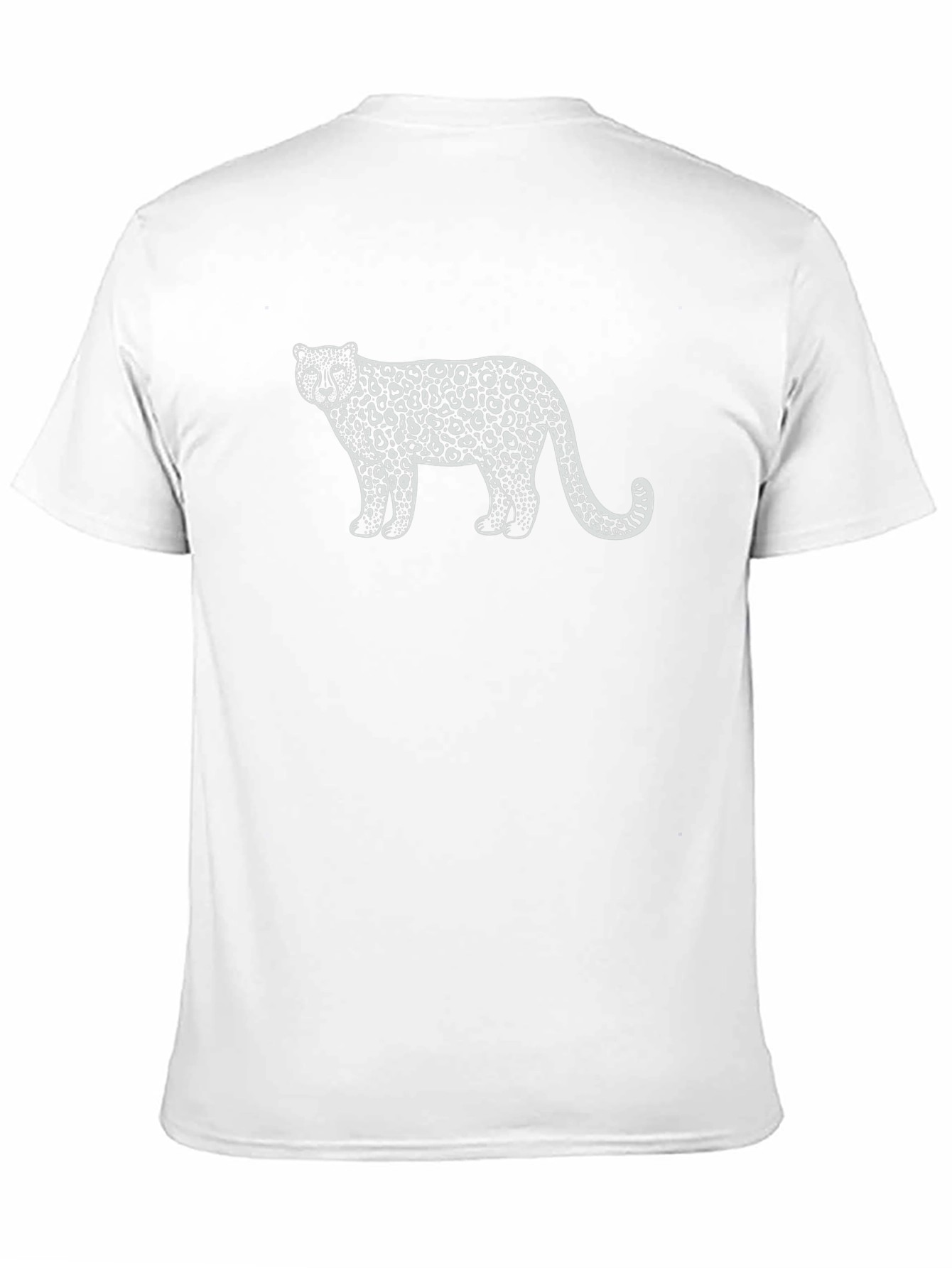 Leopard Print Graphic Tee - Stylish Black T-Shirt