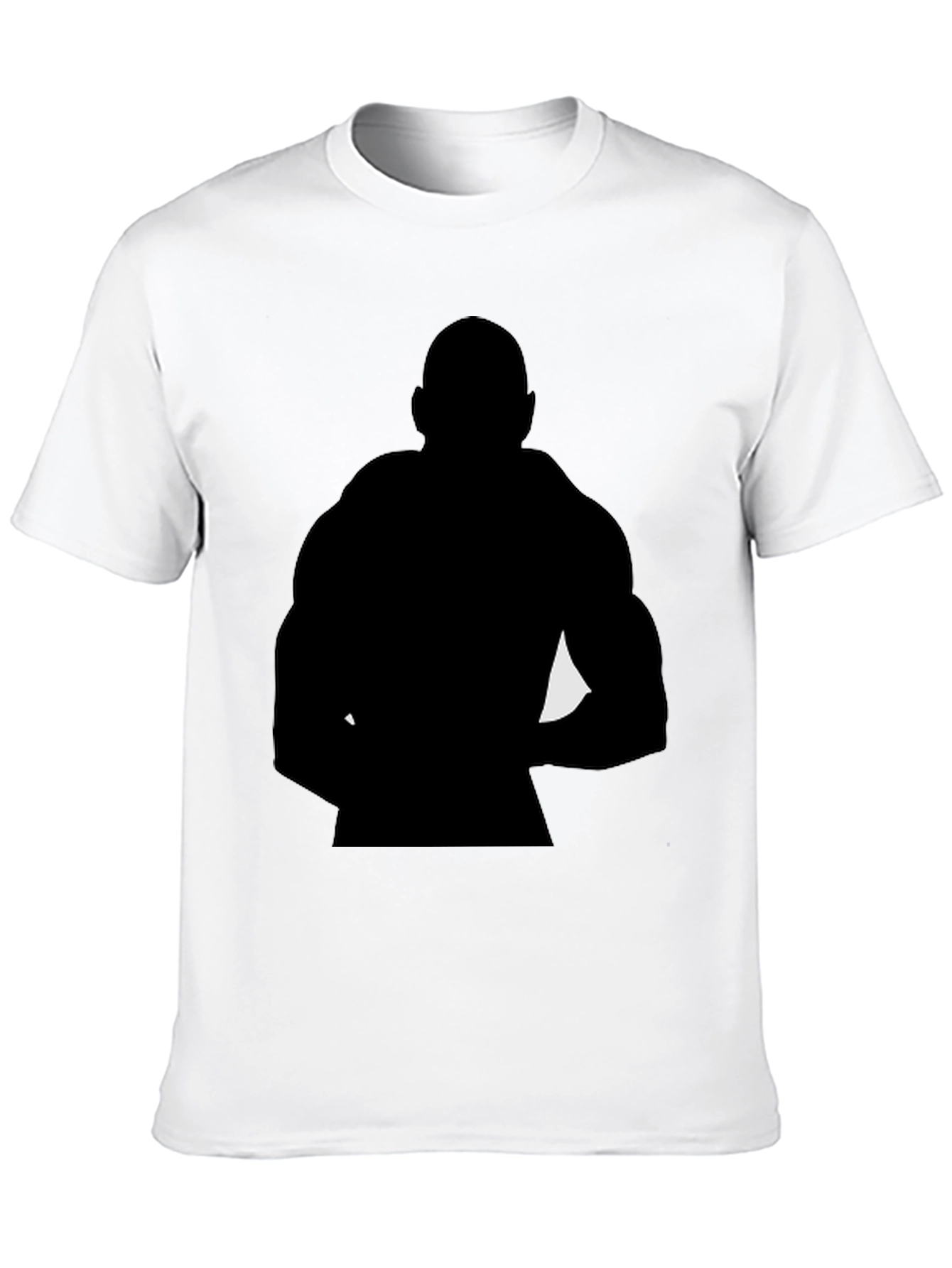 Black Silhouette Bodybuilder Graphic Tee