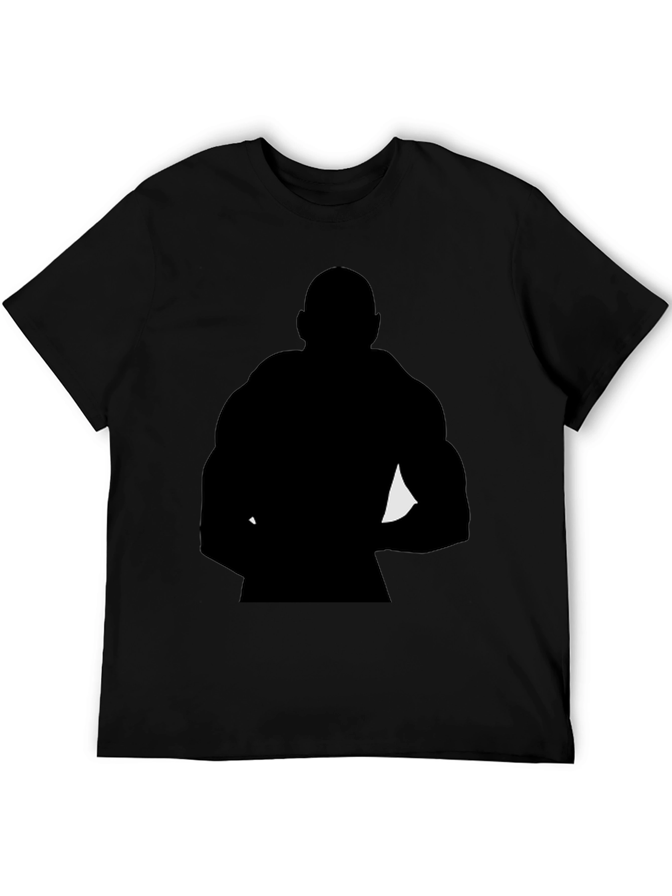 Black Silhouette Bodybuilder Graphic Tee