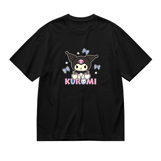 Lovely KURMI Cartoon Letter Plus Size Women Cute T-Shirt